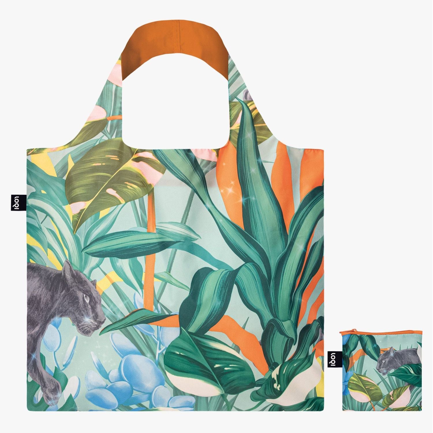 LOQI Artist Foldable Tote Bag - Pomme Chan - Wild Forest Recycled