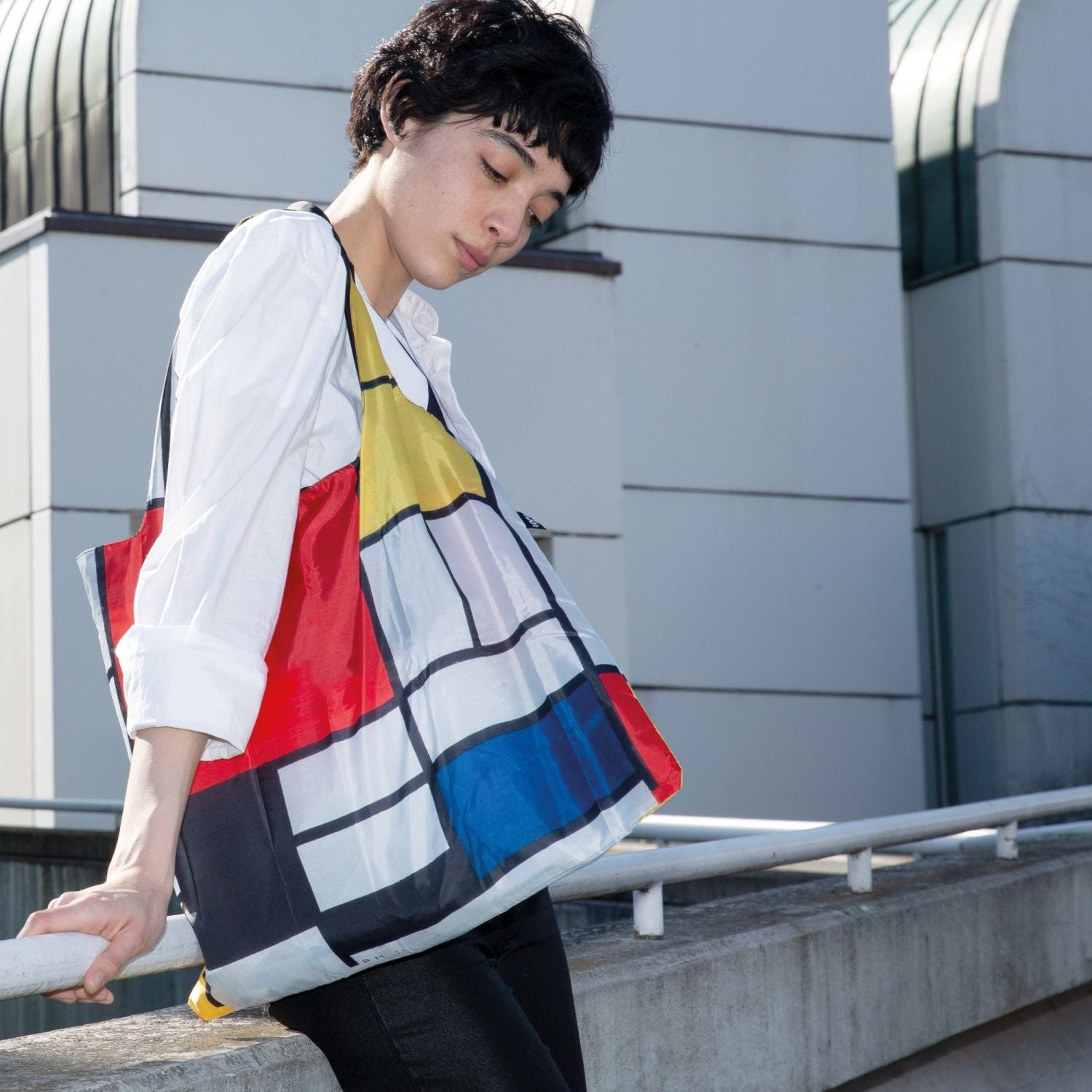 Loqi Museum Bag - Piet Mondrian - Composition With Red, Yellow, Blue And Black Recycled