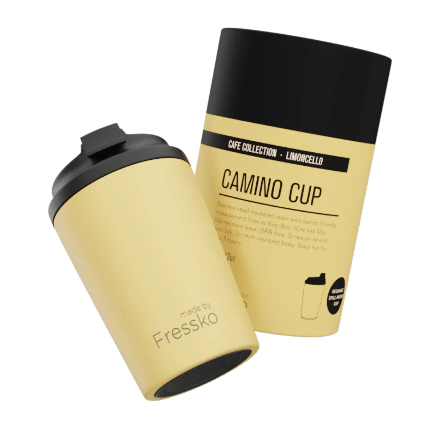 Made By Fressko Camino 12oz Insulated Stainless Steel Cup - Limoncello