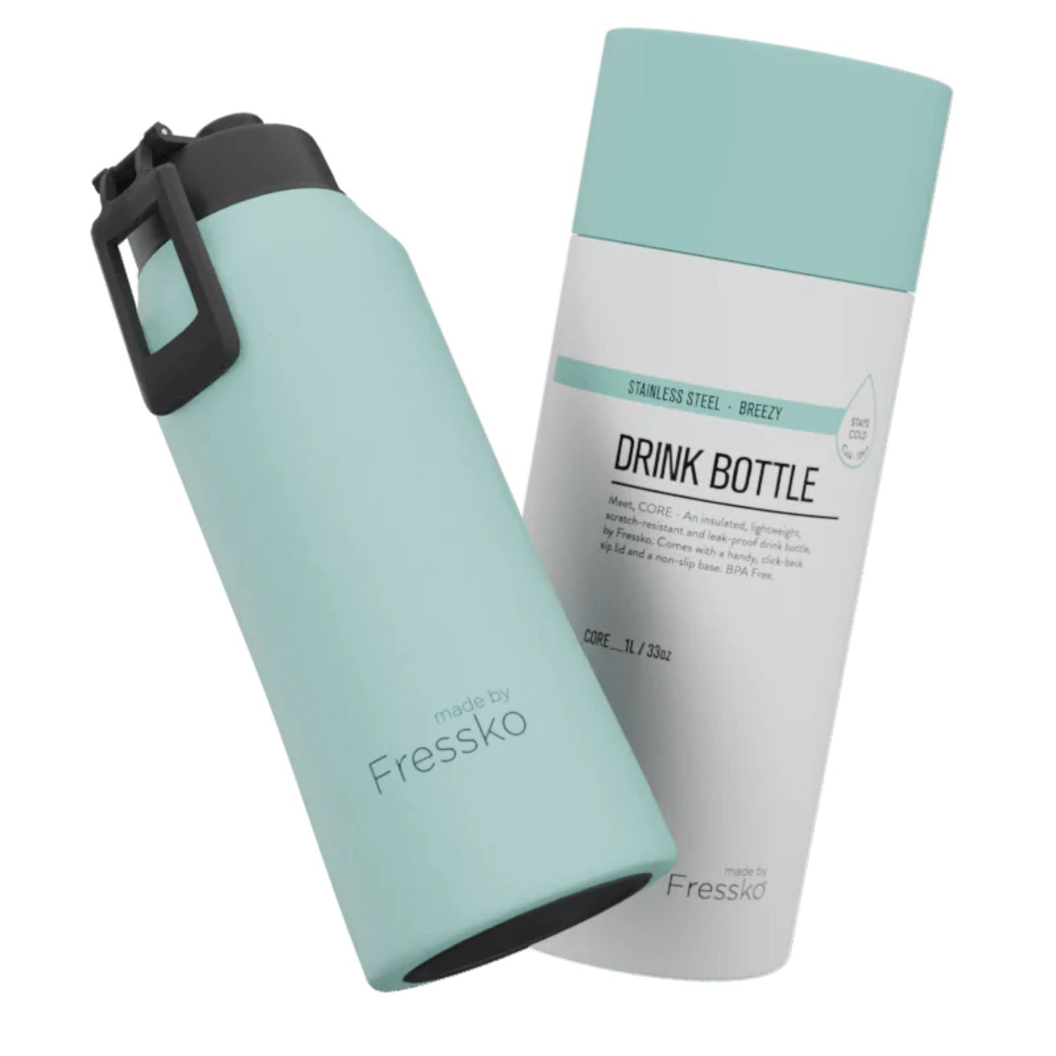 Made By Fressko Core 34oz Insulated Stainless Steel Drink Bottle - Breezy