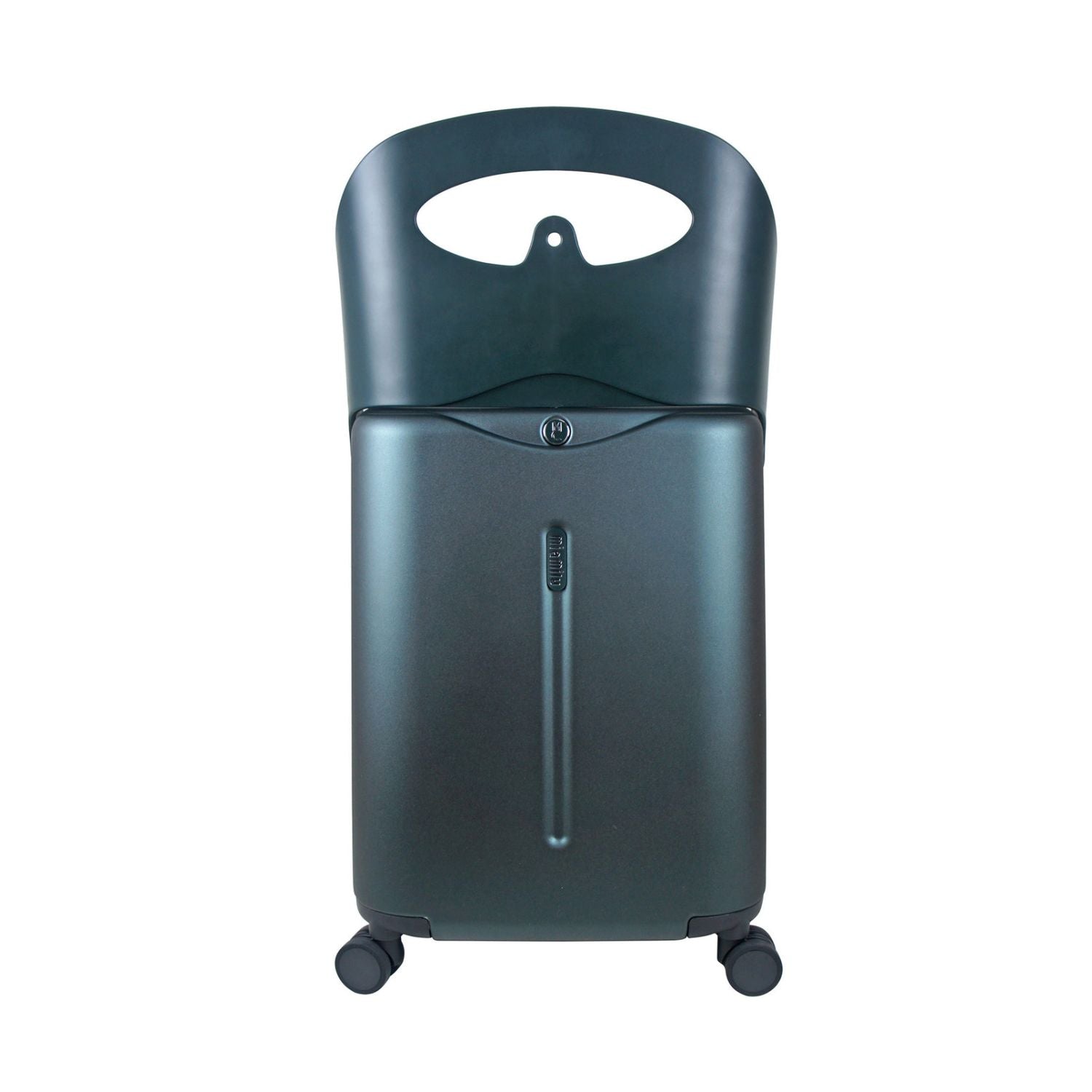 MiaMily Multicarry Carry On 18 Inch Luggage with Built-in Seat for Children (Forest Green)