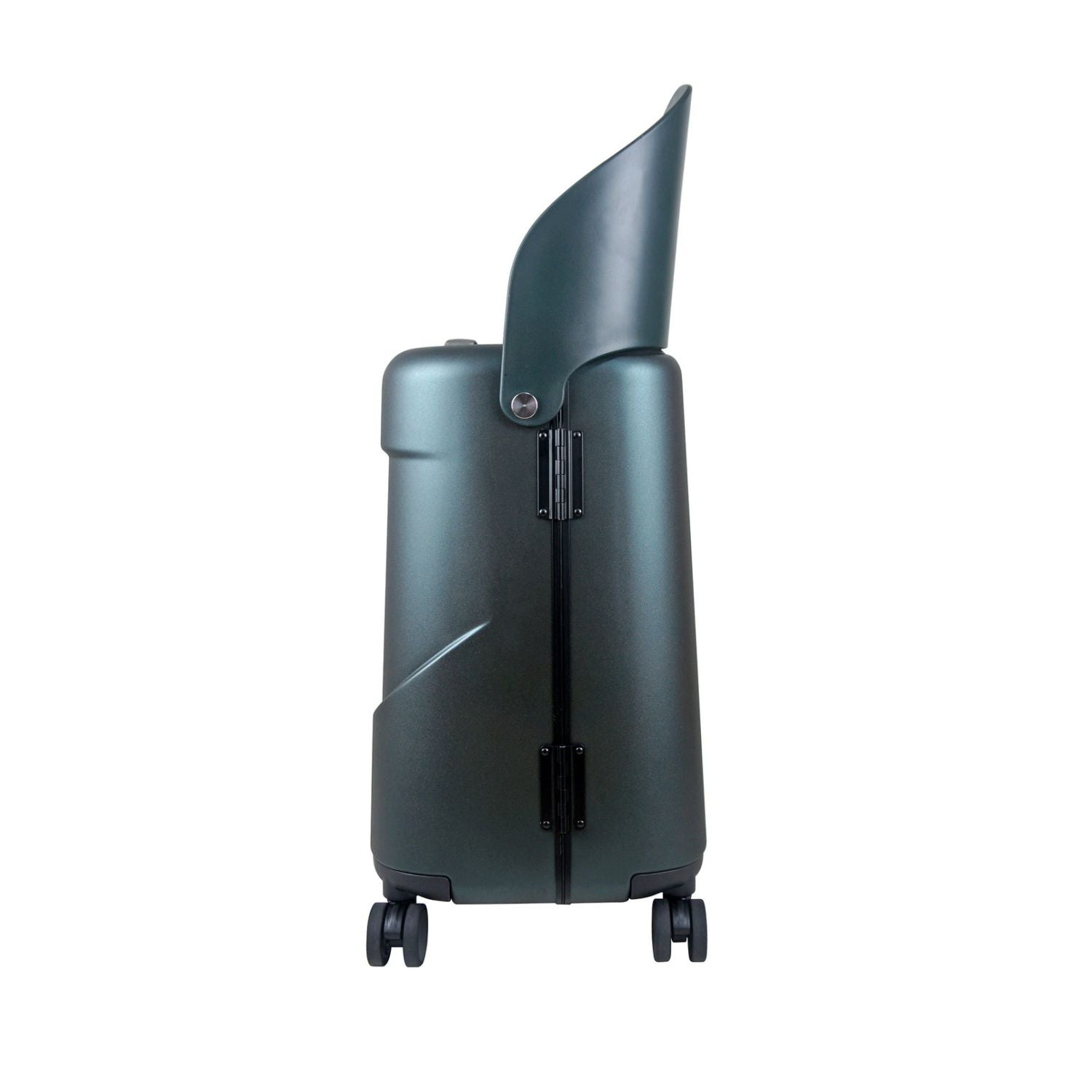 MiaMily Multicarry Carry On 18 Inch Luggage with Built-in Seat for Children (Forest Green)