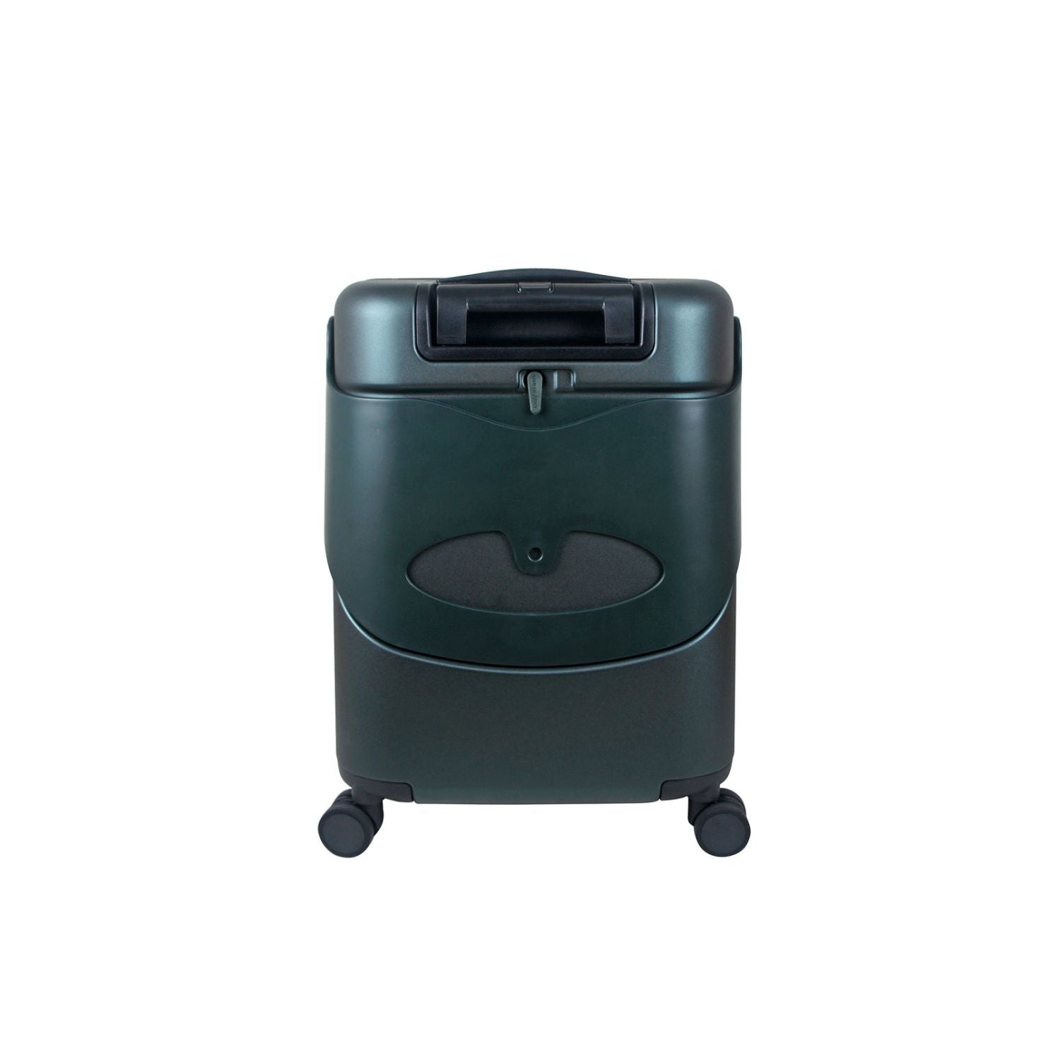 MiaMily Multicarry Carry On 18 Inch Luggage with Built-in Seat for Children (Forest Green)