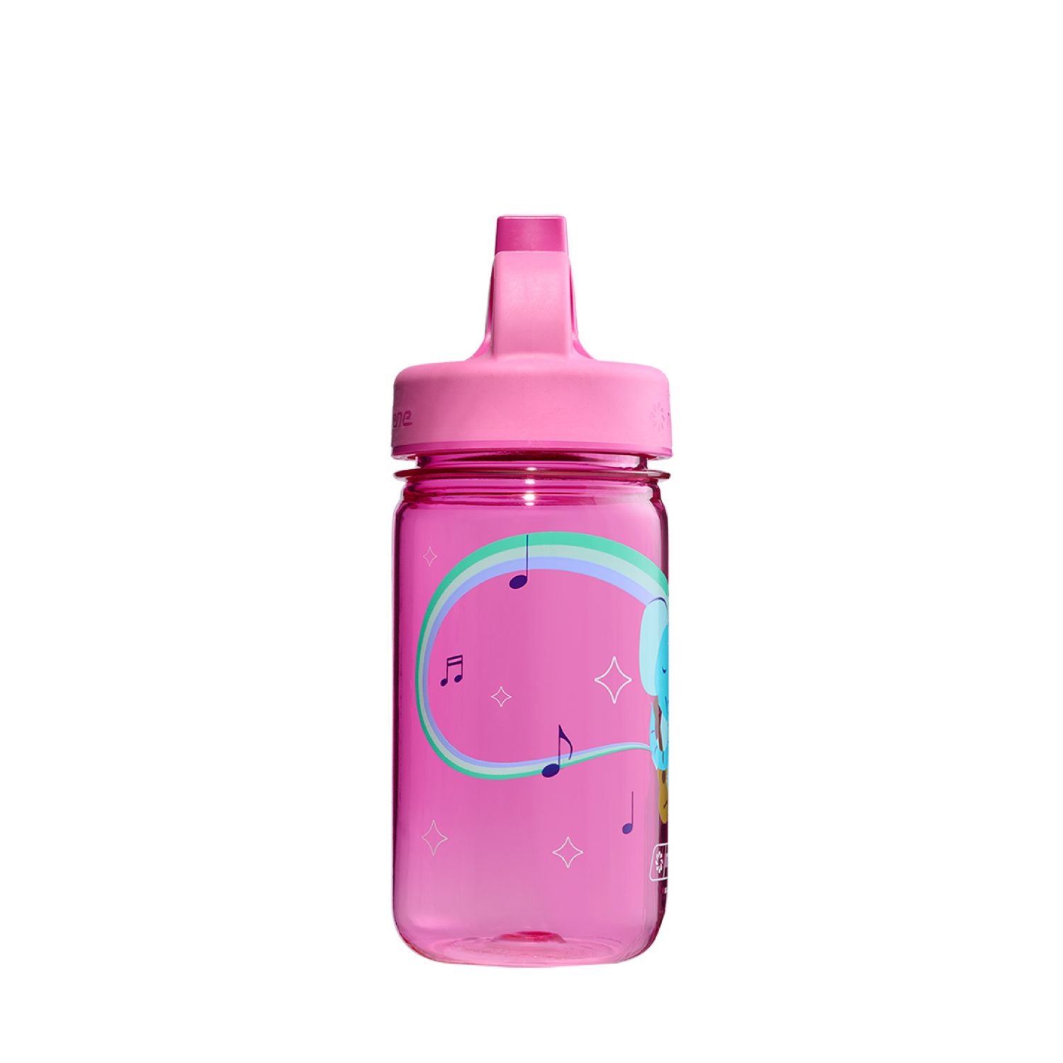 Nalgene 12oz Kids Grip-N-Gulp Sustain Graphic Water Bottle - Pink Musical Elephant