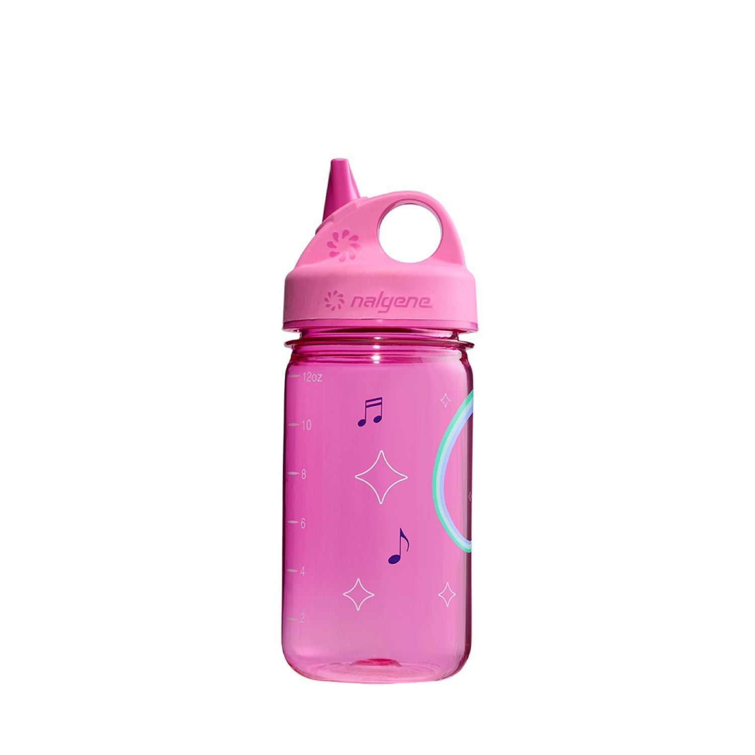 Nalgene 12oz Kids Grip-N-Gulp Sustain Graphic Water Bottle - Pink Musical Elephant