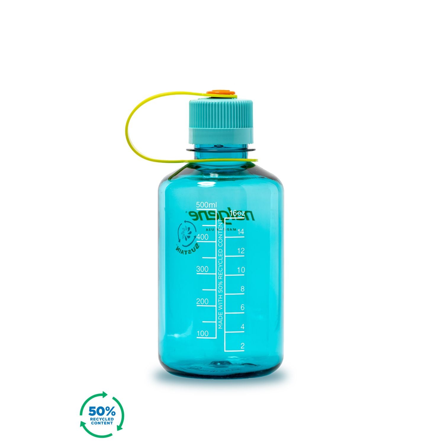 Nalgene 16oz Narrow Mouth Sustain Water Bottle - Cerulean