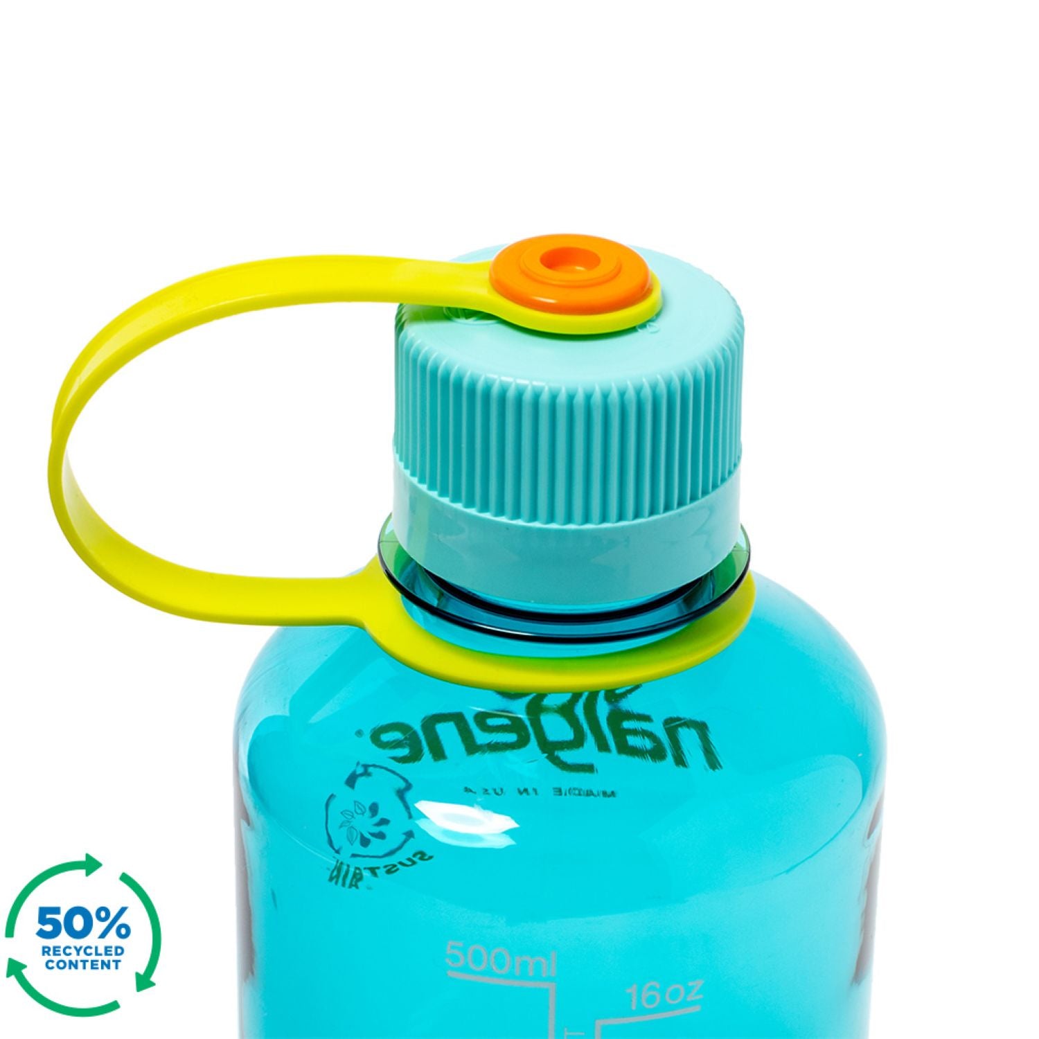 Nalgene 16oz Narrow Mouth Sustain Water Bottle - Cerulean