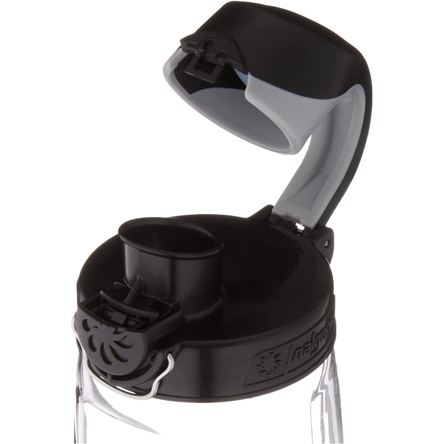 Nalgene 24oz On-The-Fly (OTF) Sustain Water Bottle - Clear with Black Cap