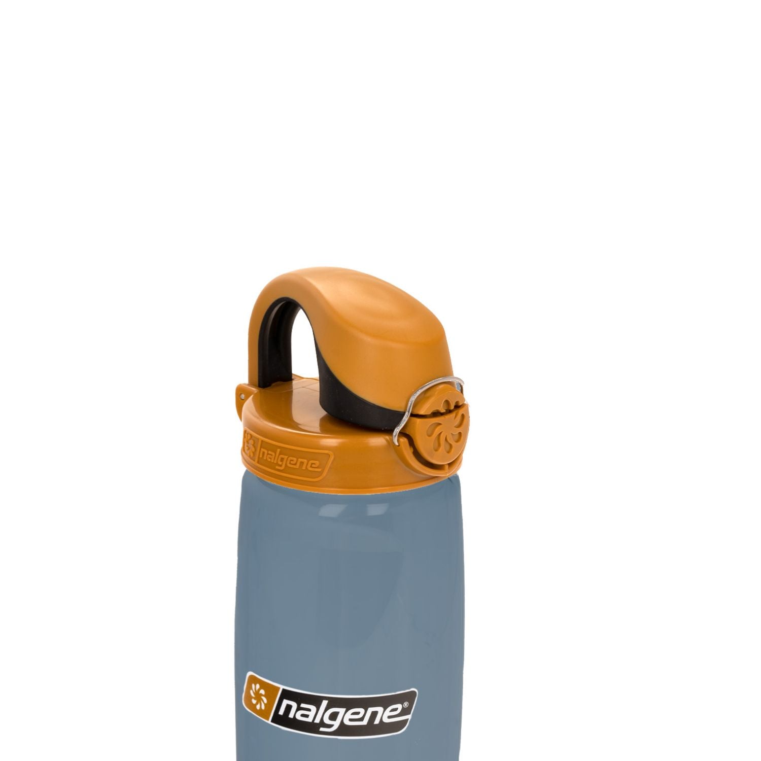 Nalgene 24oz On-The-Fly (OTF) Sustain Water Bottle - Rhino with Brown Black Cap