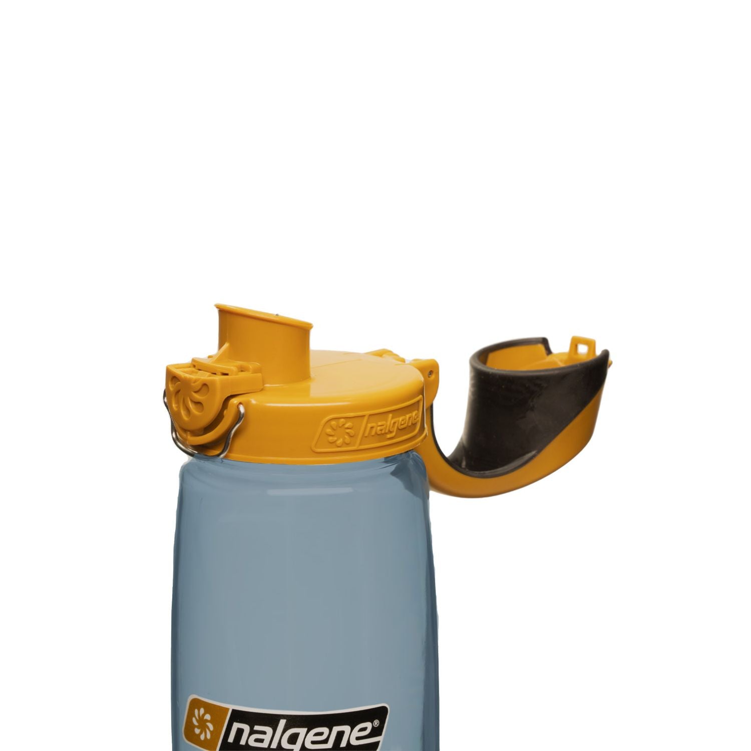 Nalgene 24oz On-The-Fly (OTF) Sustain Water Bottle - Rhino with Brown Black Cap