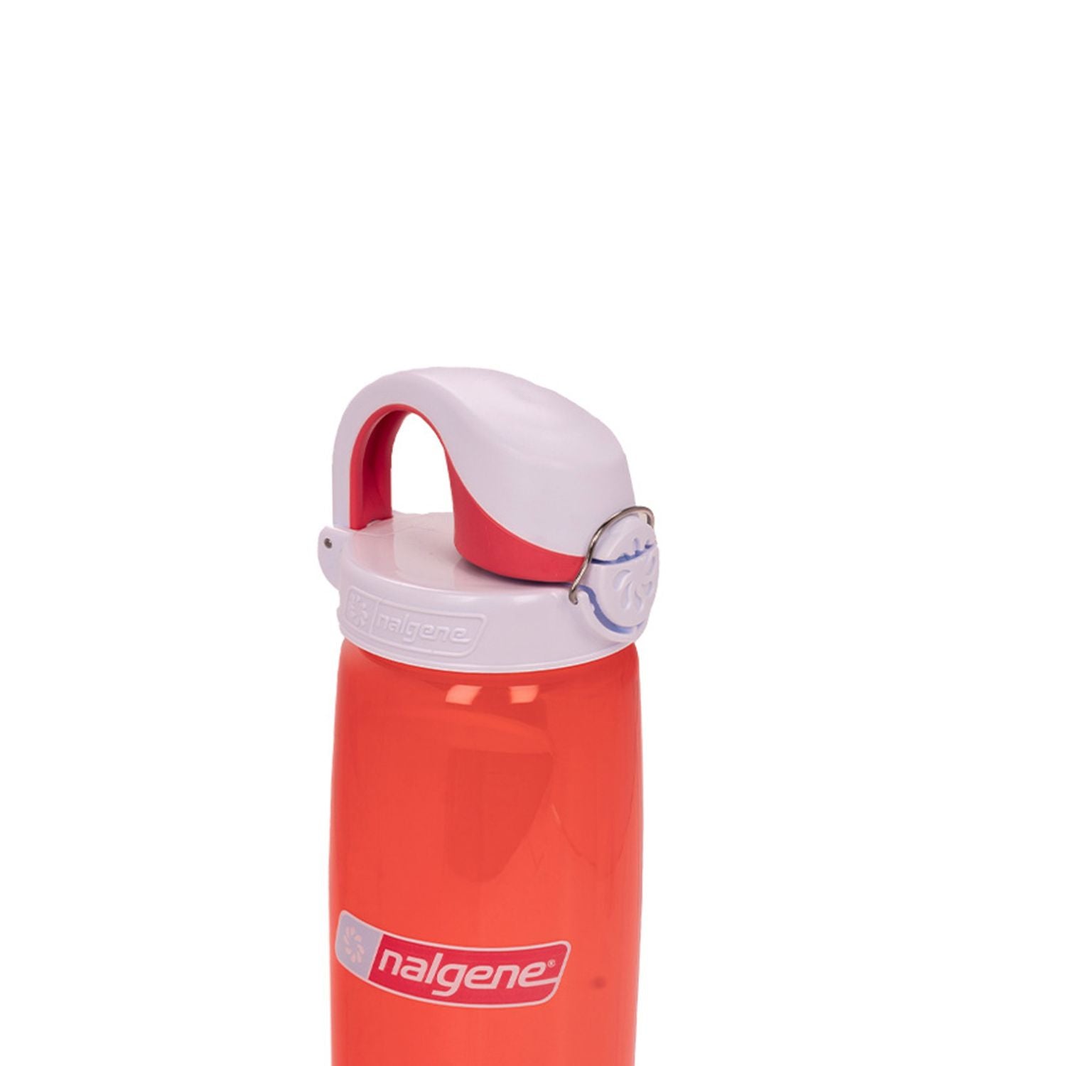 Nalgene 24oz On-The-Fly (OTF) Sustain Water Bottle - Coral with Frost Coral Cap