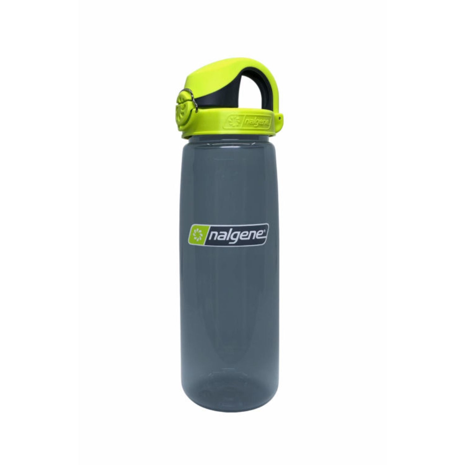 Nalgene 24oz On-The-Fly (OTF) Sustain Water Bottle - Charcoal with Lime Charcoal Cap