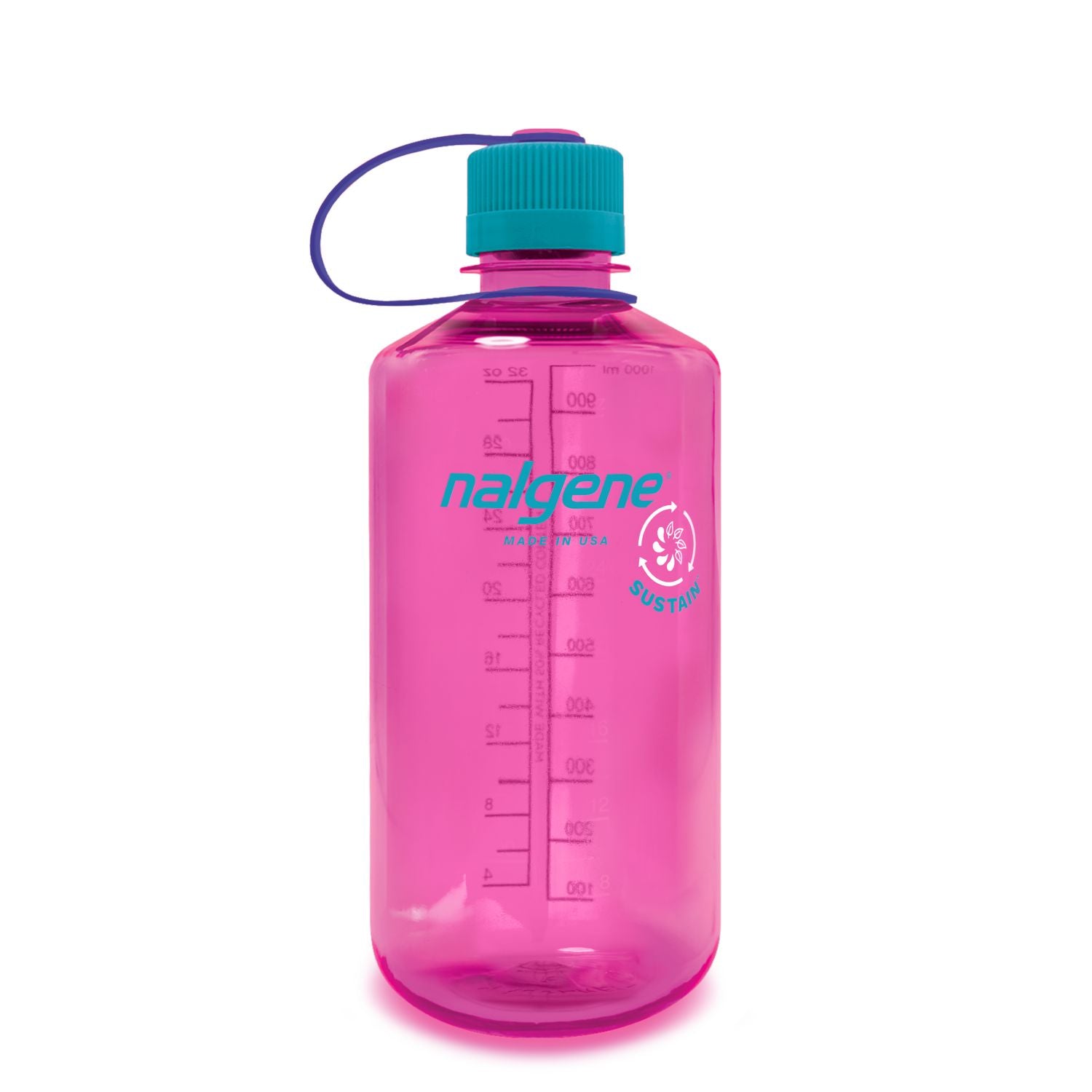 Nalgene 32oz Narrow Mouth Sustain Water Bottle - Electric Magenta