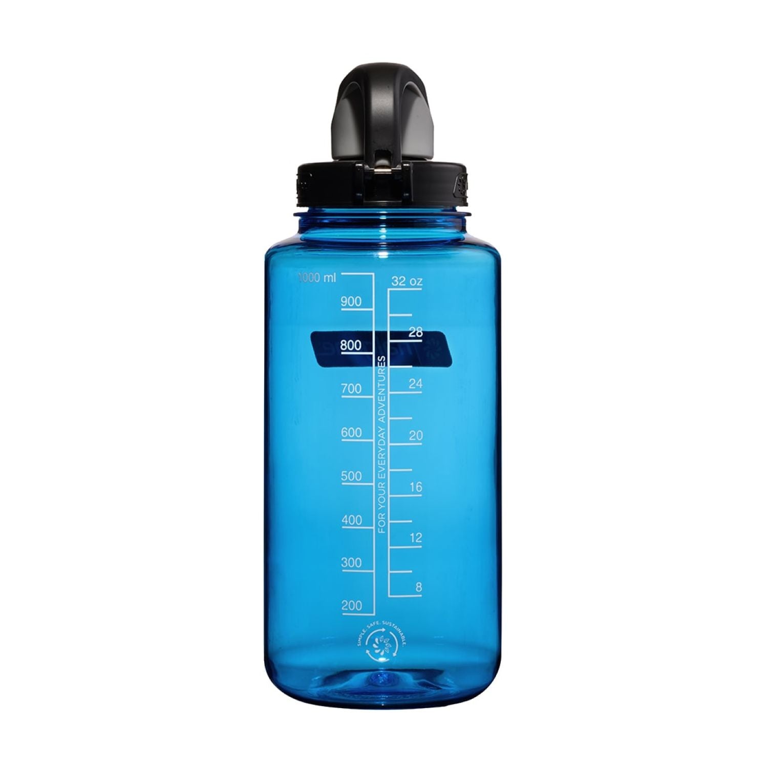 Nalgene 32oz On-The-Fly (OTF) Wide Mouth Sustain Water Bottle - Slate with Black Cap