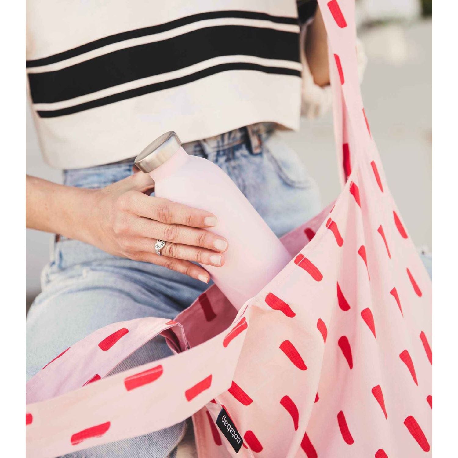 Notabag Original Convertible Tote Backpack - Red Brush