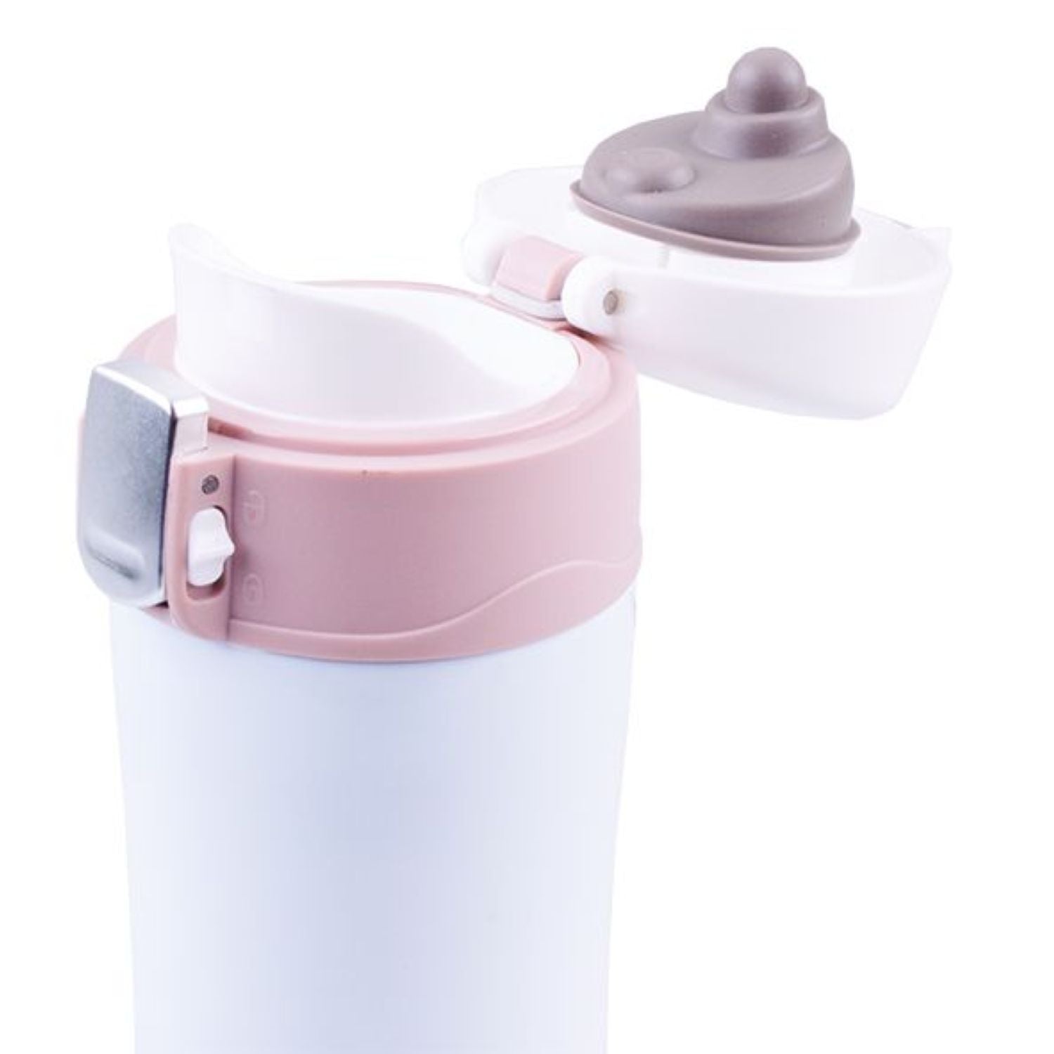 Oasis Stainless Steel Flip-Top Vacuum Flask Insulated Water Bottle 450ML - Blush