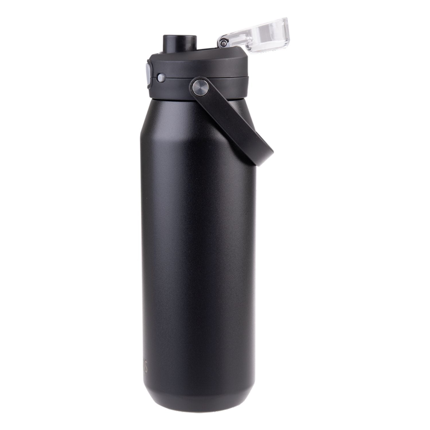 Oasis Ceramic Stainless Steel Triple Wall Capri Quick Release Drink Bottle 1L - Black