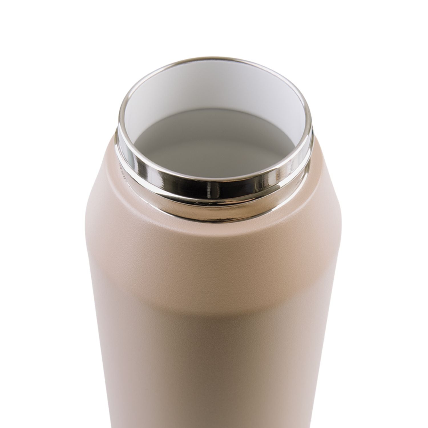 Oasis Ceramic Stainless Steel Triple Wall Capri Quick Release Drink Bottle 1L - Latte