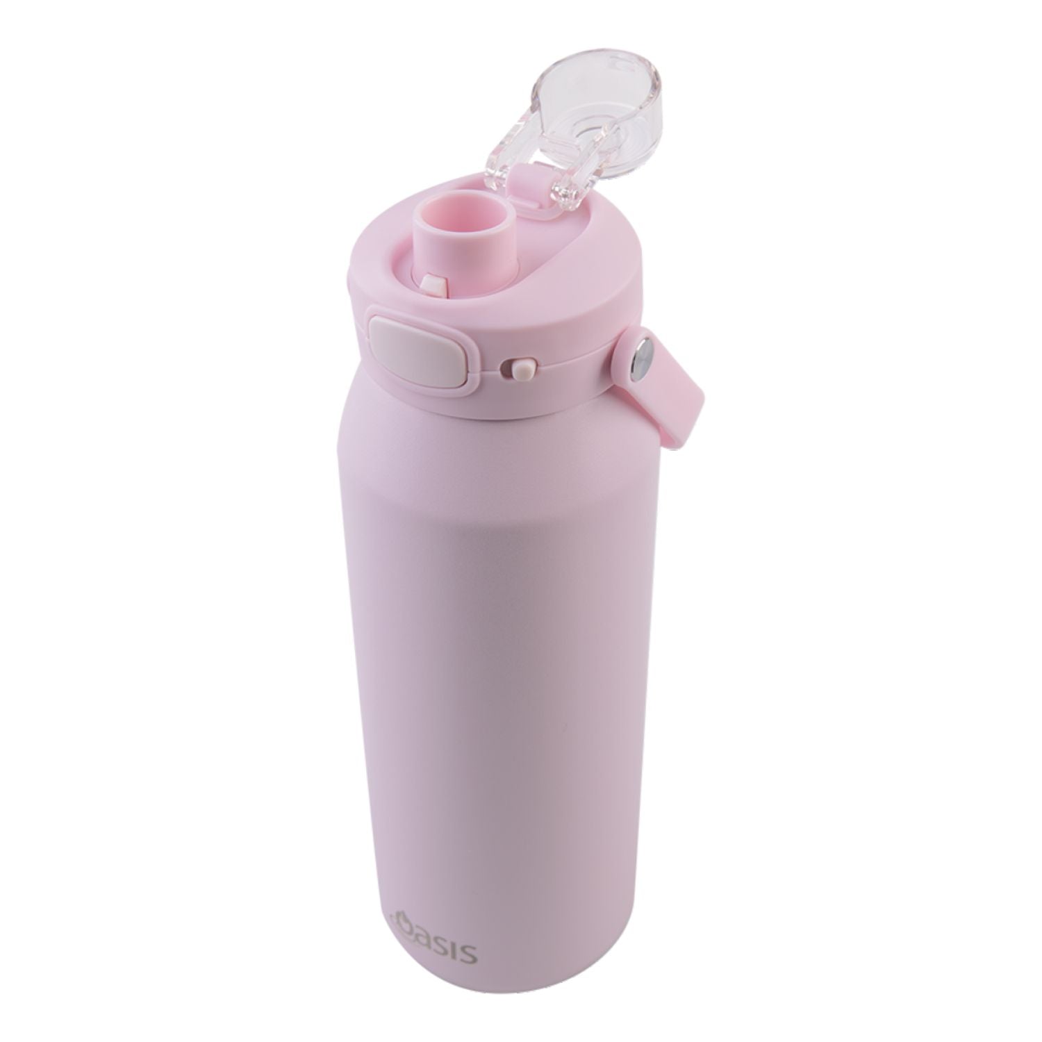 Oasis Ceramic Stainless Steel Triple Wall Capri Quick Release Drink Bottle 1L - Pink Lemonade