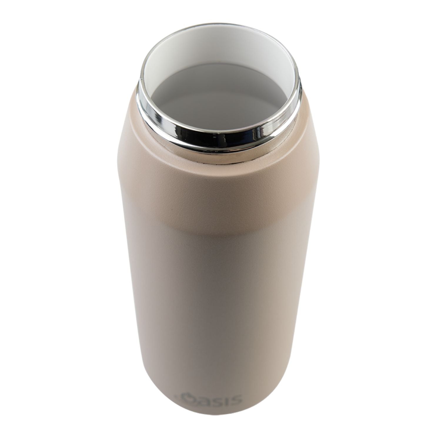 Oasis Ceramic Stainless Steel Triple Wall Capri Quick Release Drink Bottle 750ML - Latte
