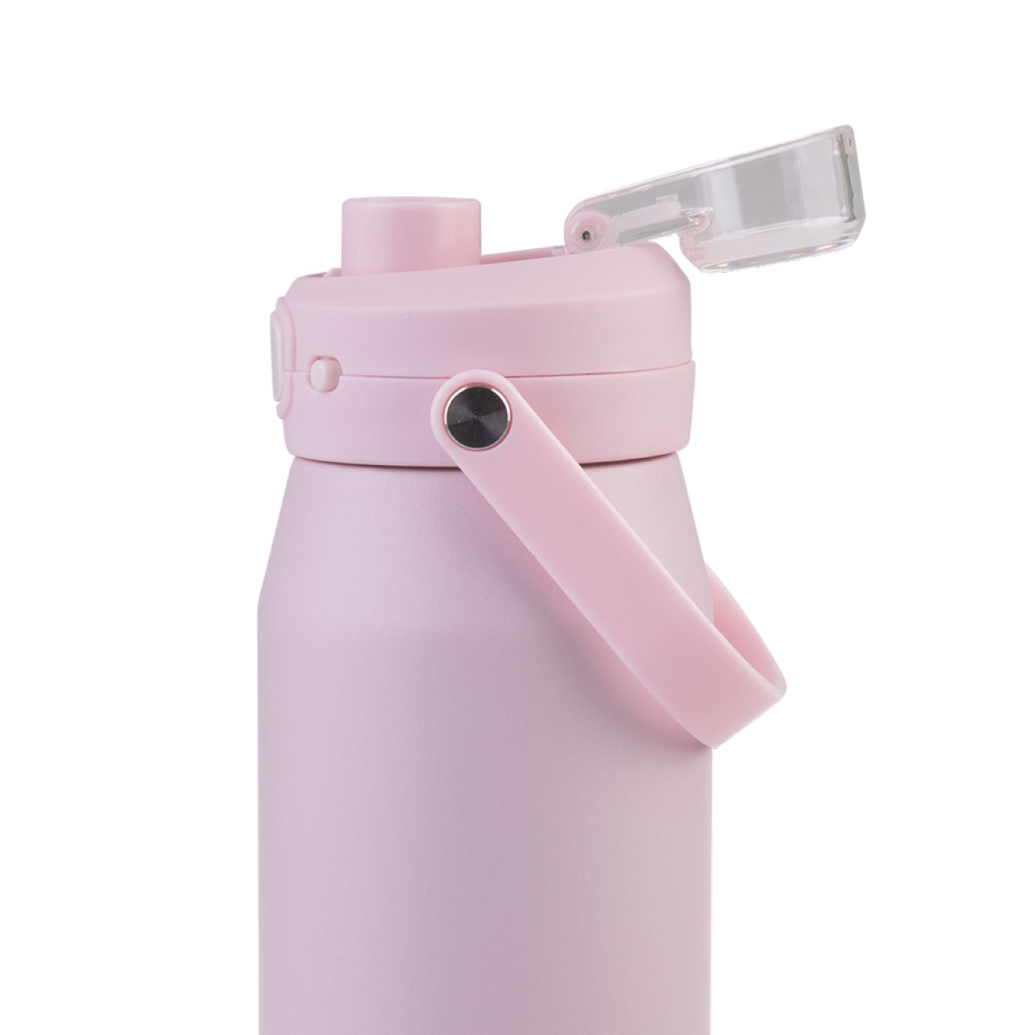 Oasis Ceramic Stainless Steel Triple Wall Capri Quick Release Drink Bottle 750ML - Pink Lemonade