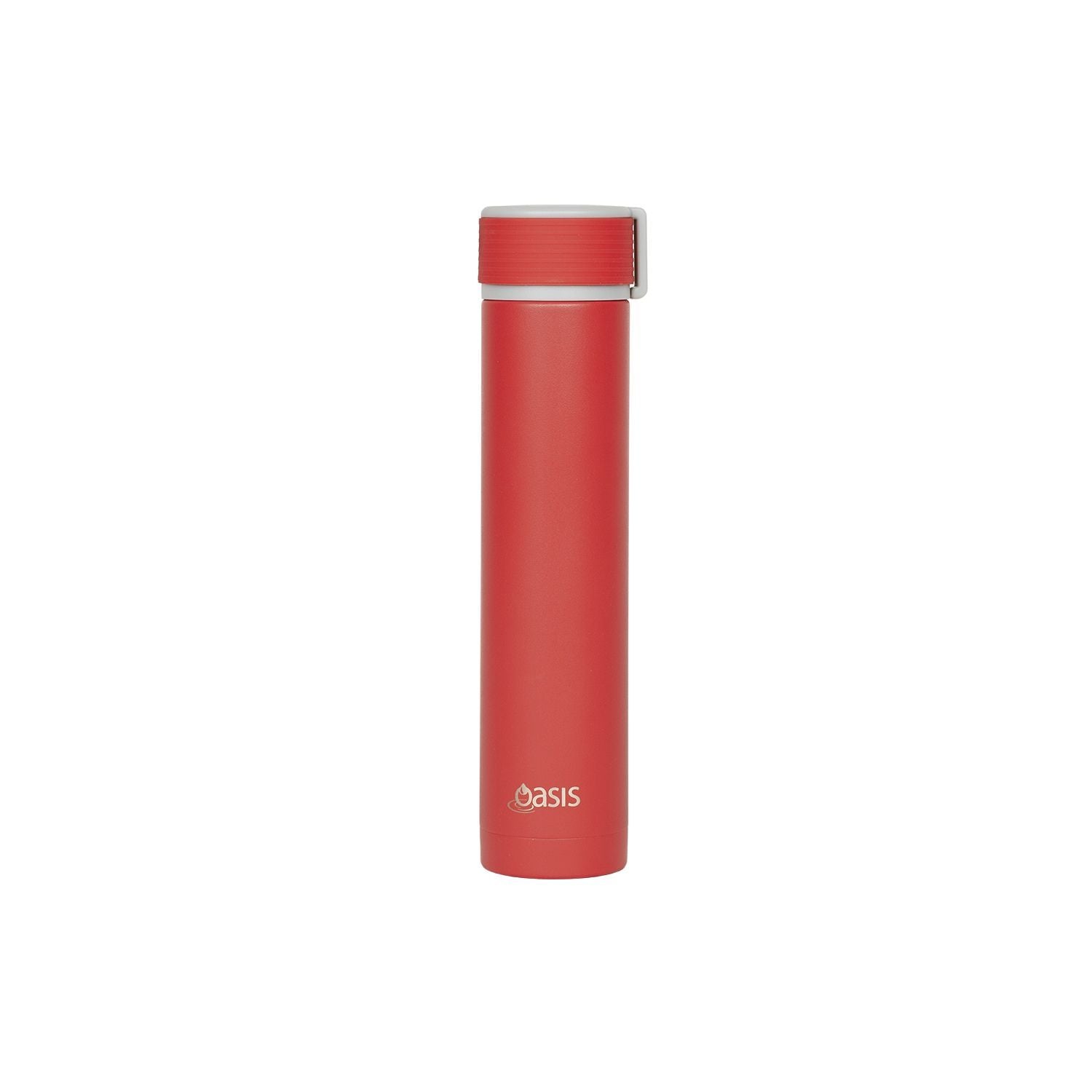 Oasis Skinny Mini Insulated Water Bottle 250ML Matte - Crimson (Red)