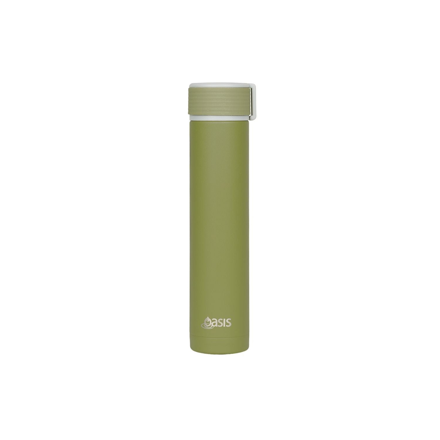 Oasis Skinny Mini Insulated Water Bottle 250ML Matte - Moss (Light Green)