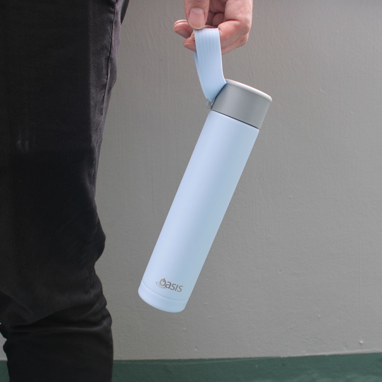 Oasis Skinny Mini Insulated Water Bottle 250ML Matte - Periwinkle