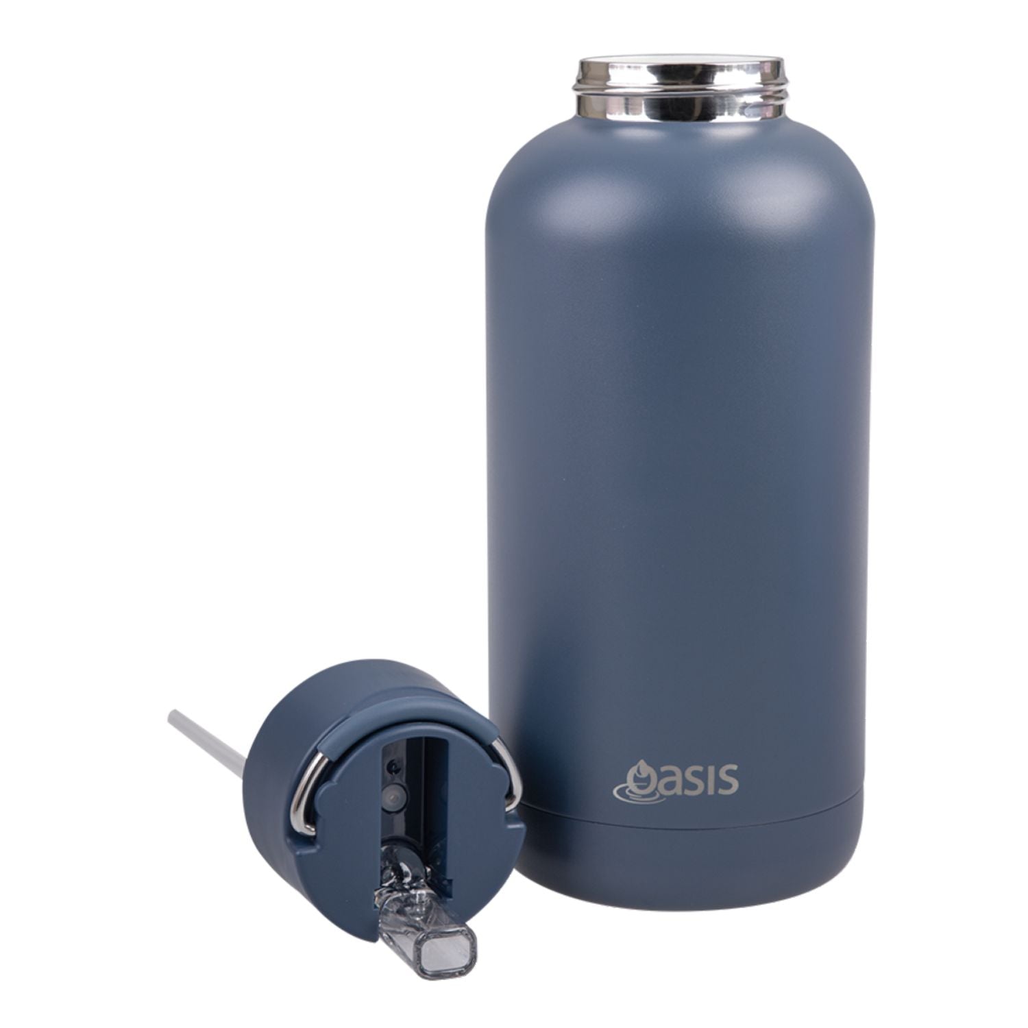 Oasis Stainless Steel Insulated Ceramic Moda Bottle 1.5L - Indigo