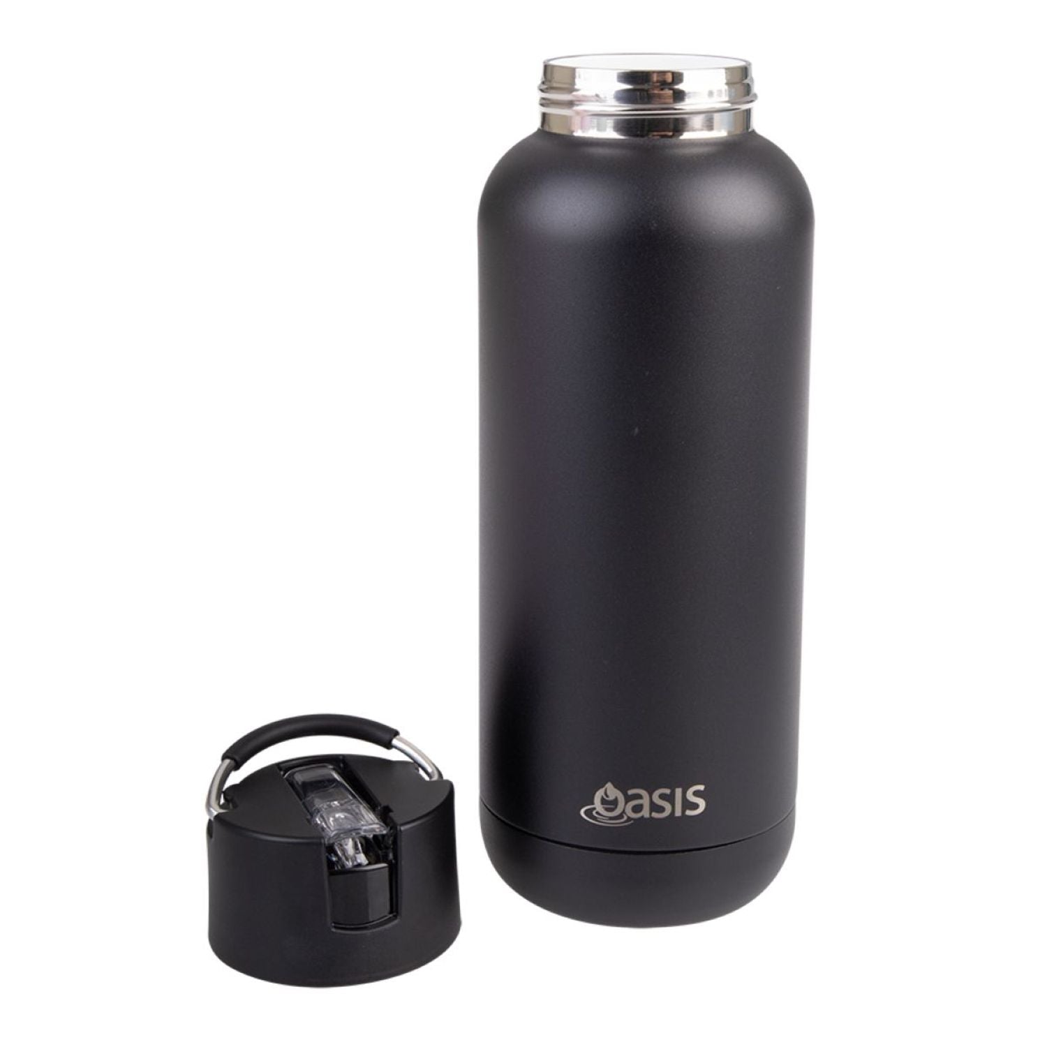 Oasis Stainless Steel Insulated Ceramic Moda Bottle 1L - Black