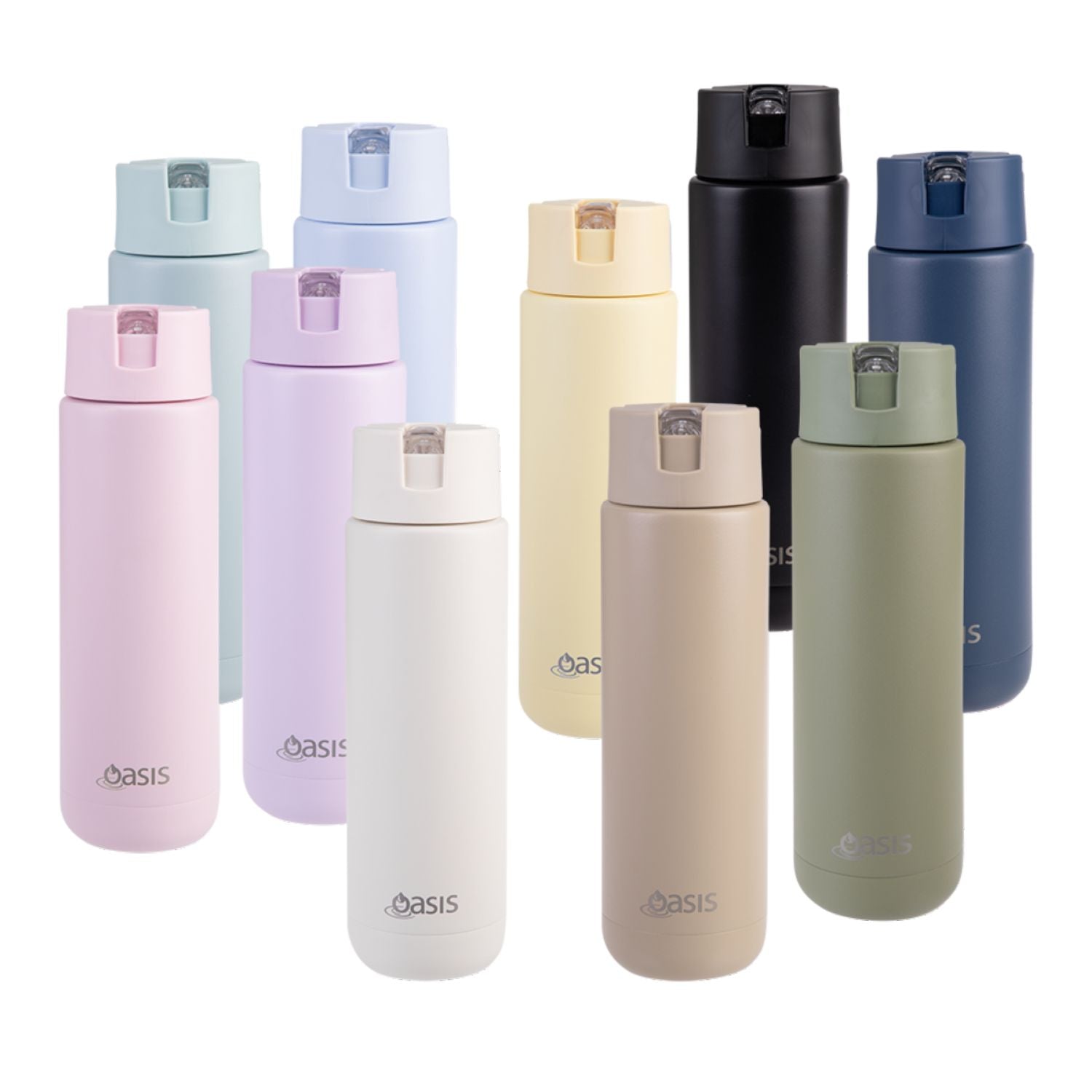 Oasis Stainless Steel Insulated Ceramic Moda Bottle 700ML - Indigo