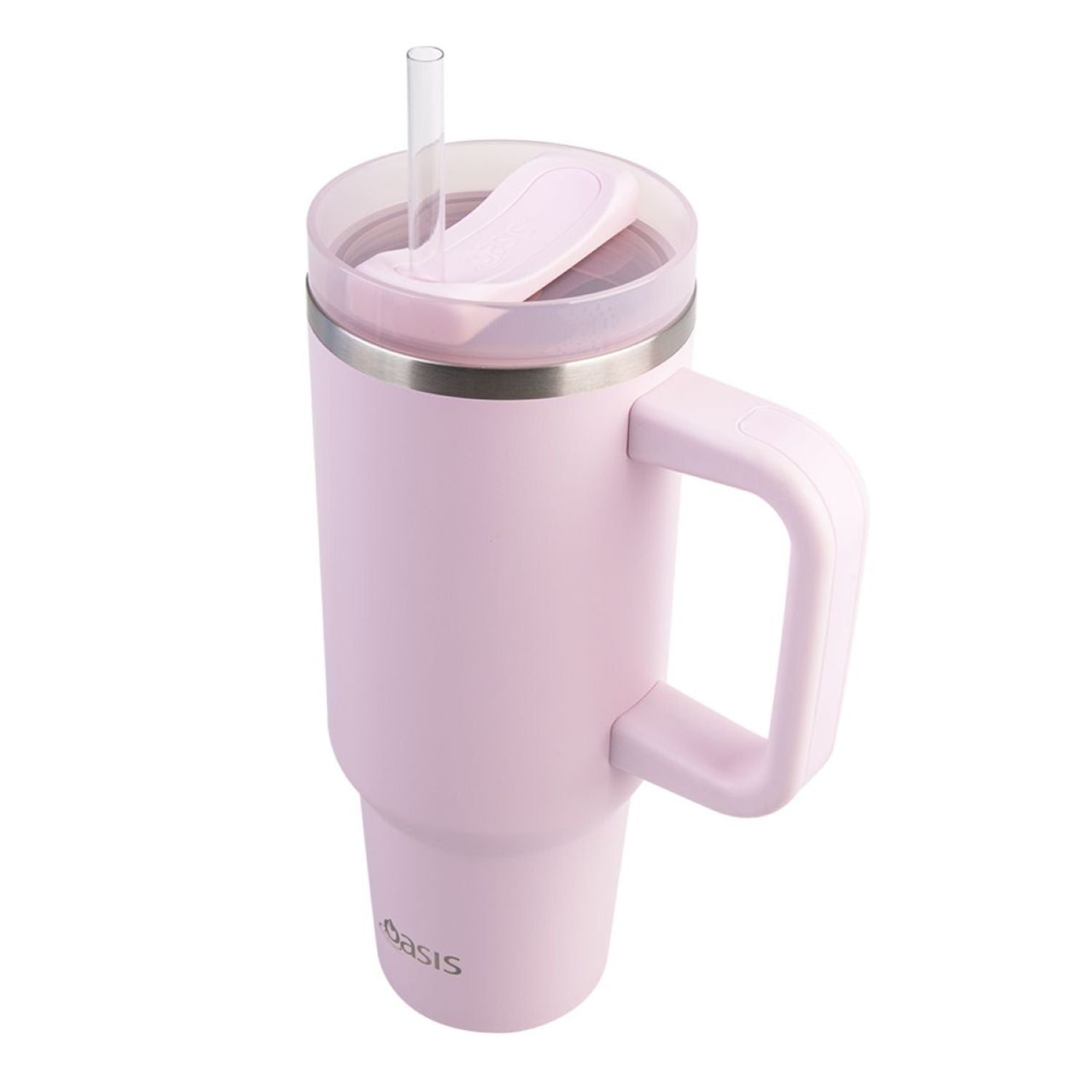 Oasis Stainless Steel Insulated Commuter Travel Tumbler 1.2L - Pink Lemonade
