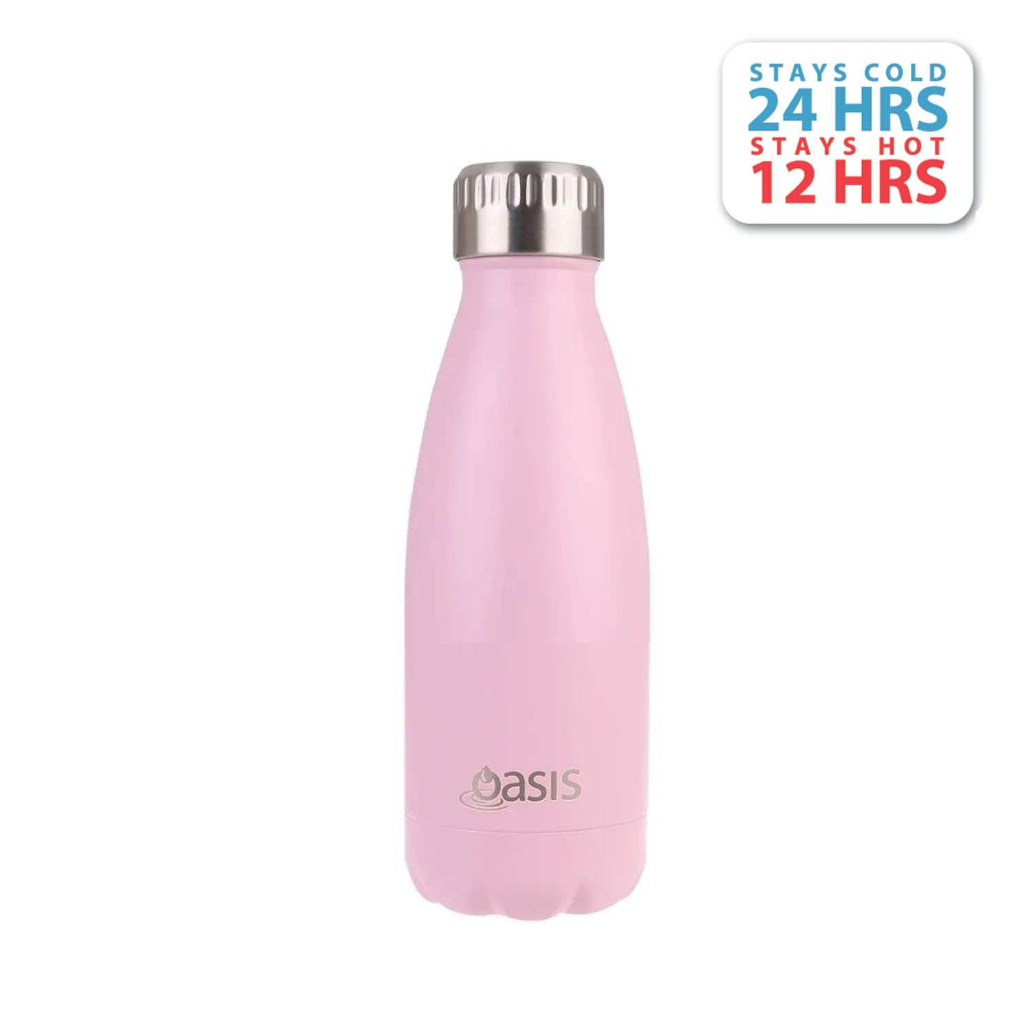 Oasis Stainless Steel Insulated Water Bottle 350ML - Matte Carnation