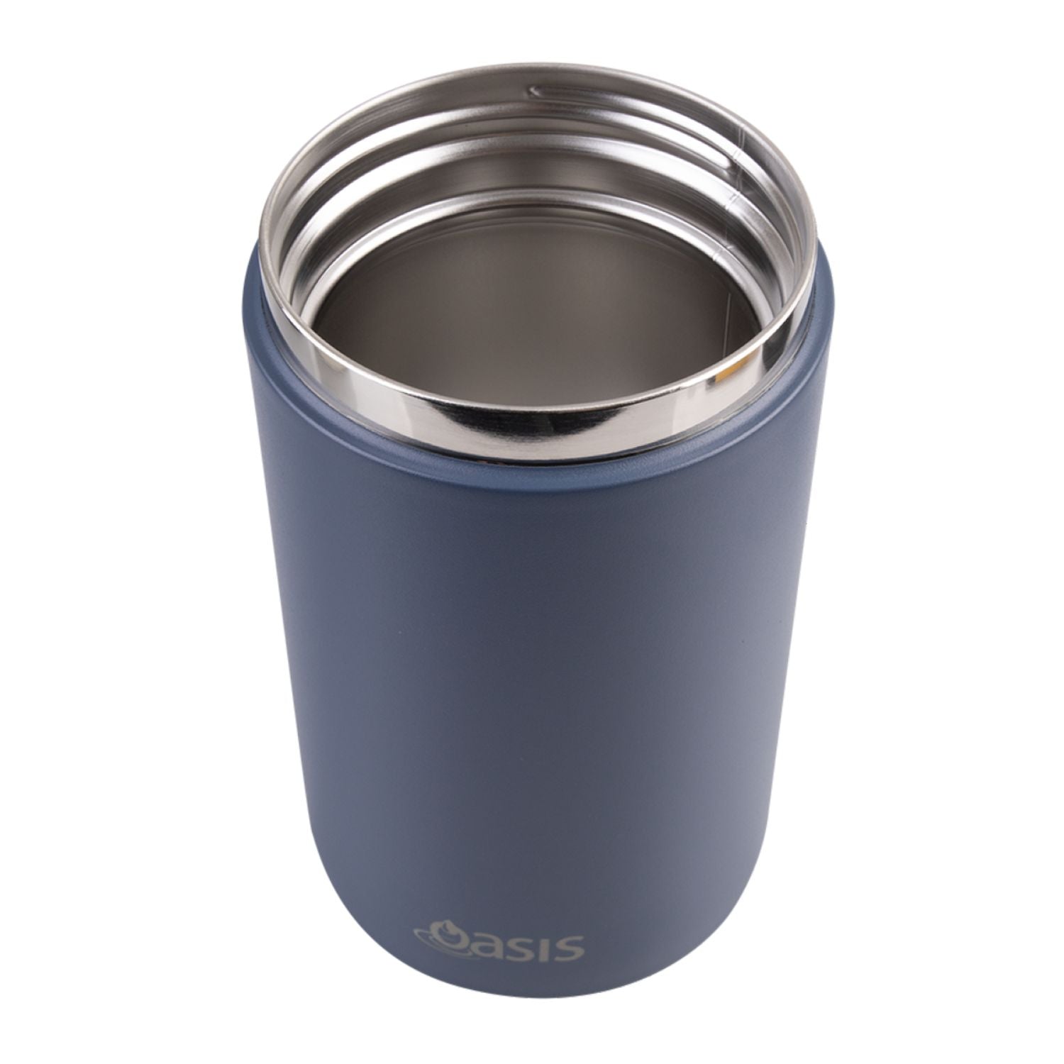 Oasis Stainless Steel Insulated Dual Compartment Food Flask with Handle 700ML - Indigo