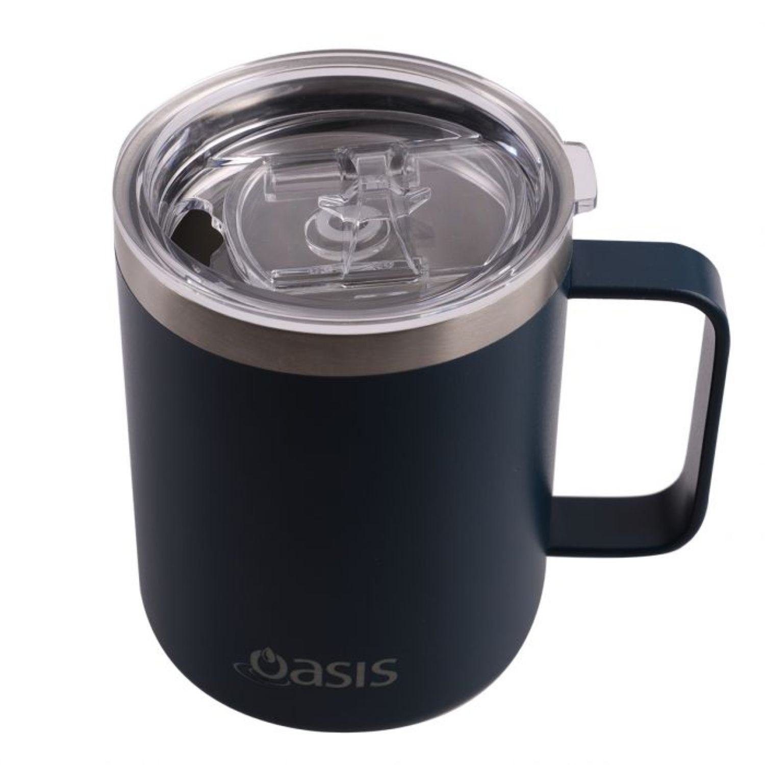 Oasis Stainless Steel Insulated Mug with Lid 400ML - Navy