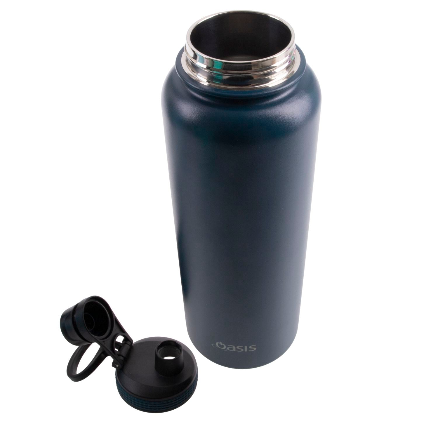 Oasis Stainless Steel Insulated Sports Water Bottle with Screw Cap 1.1L - Alabaster