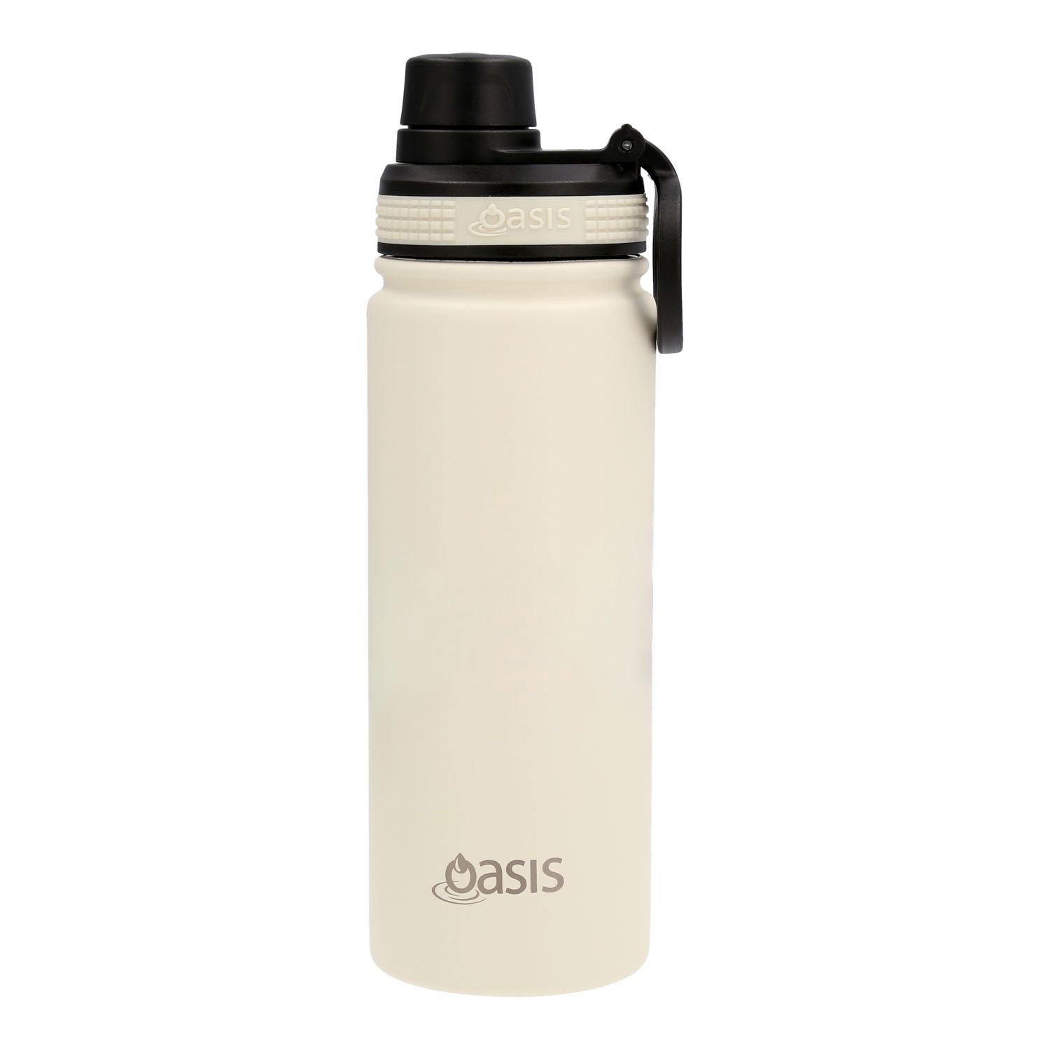 Oasis Stainless Steel Insulated Sports Water Bottle with Screw Cap 550ML - Alabaster