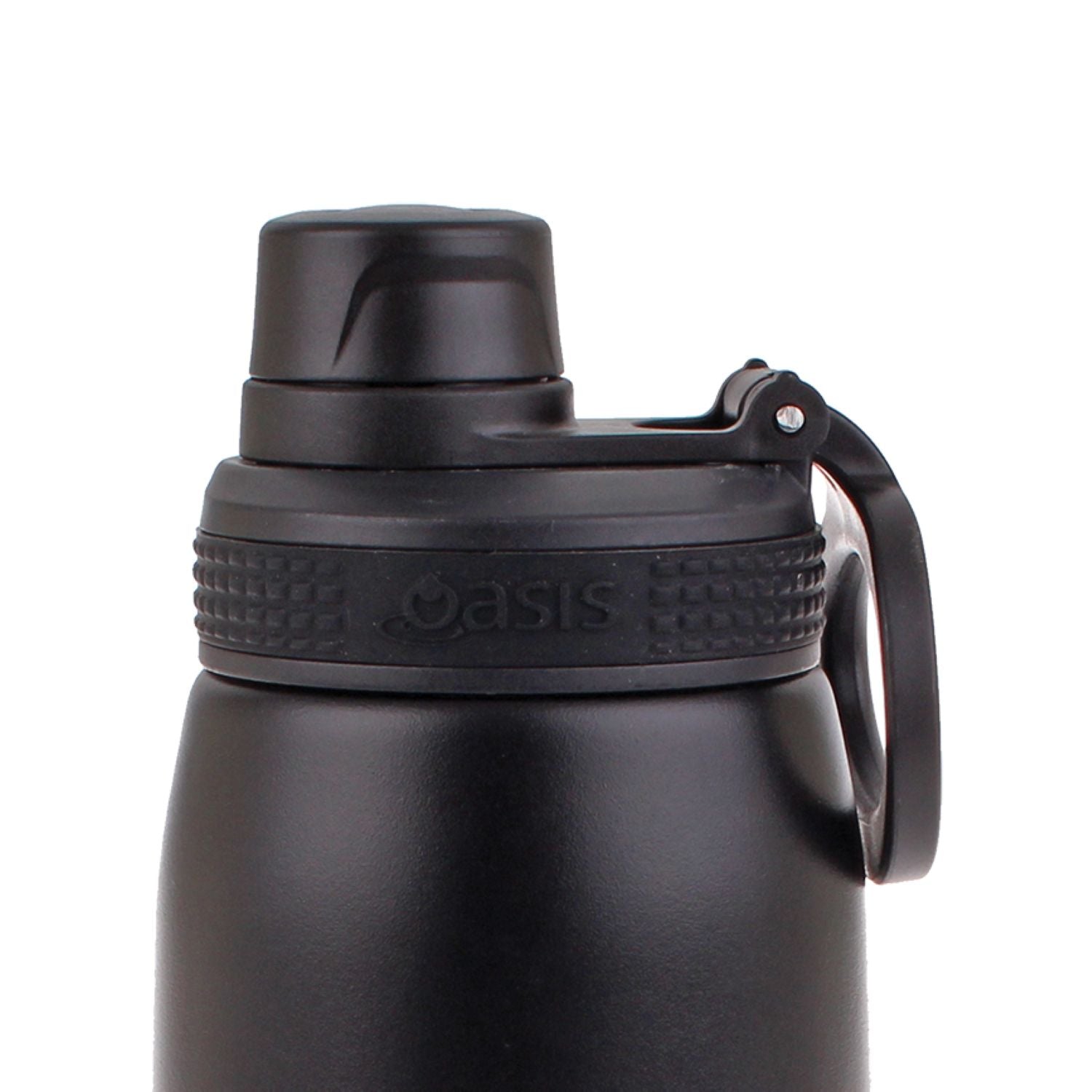 Oasis Stainless Steel Insulated Sports Water Bottle with Screw Cap 780ML - Black