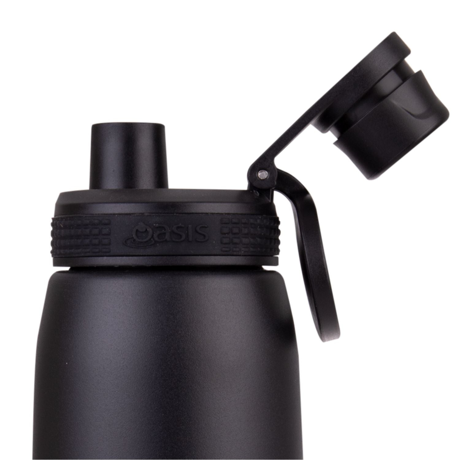 Oasis Stainless Steel Insulated Sports Water Bottle with Screw Cap 780ML - Black
