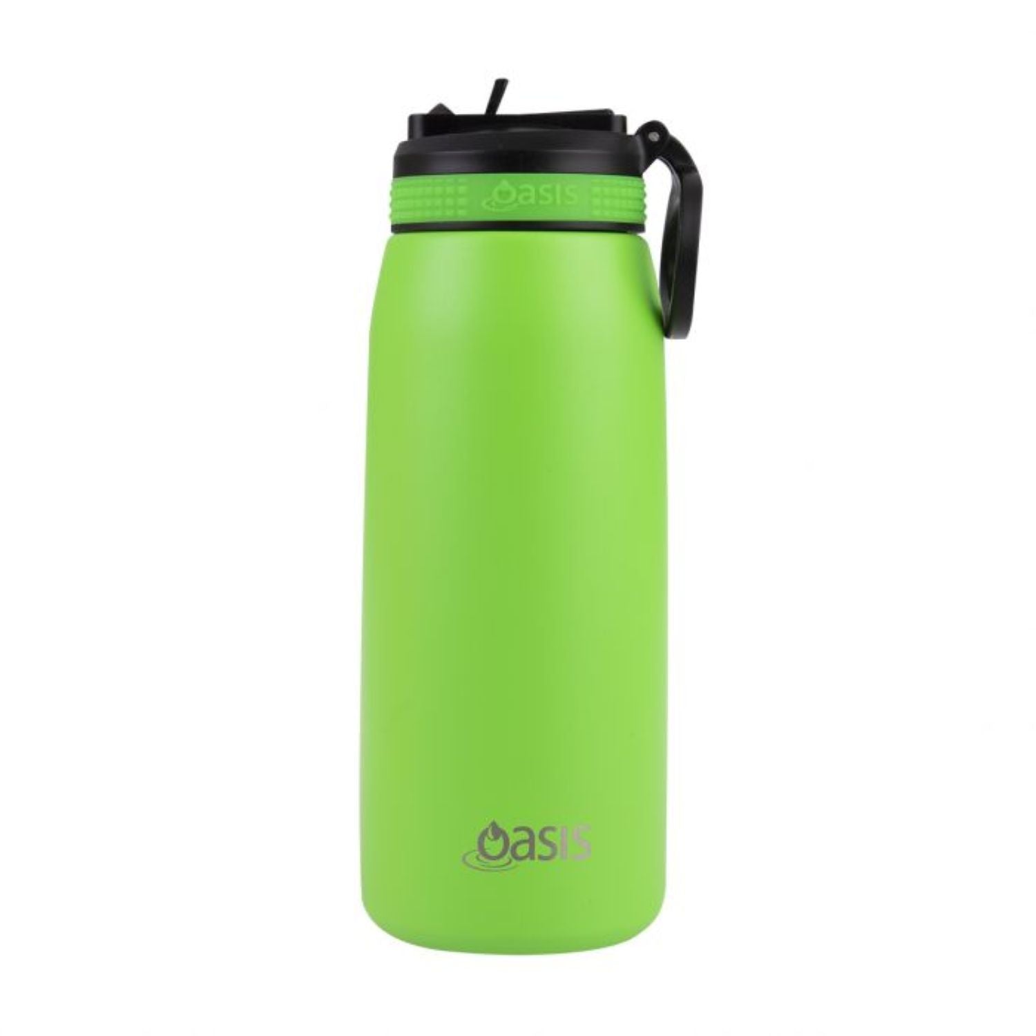 Oasis Stainless Steel Insulated Sports Water Bottle with Straw 780ML - Neon Green
