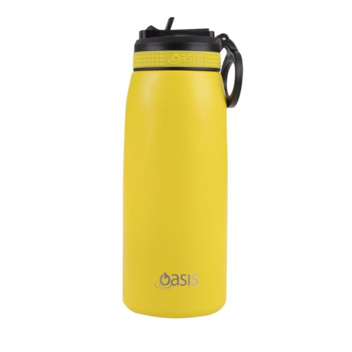Oasis Stainless Steel Insulated Sports Water Bottle with Straw 780ML - Neon Yellow