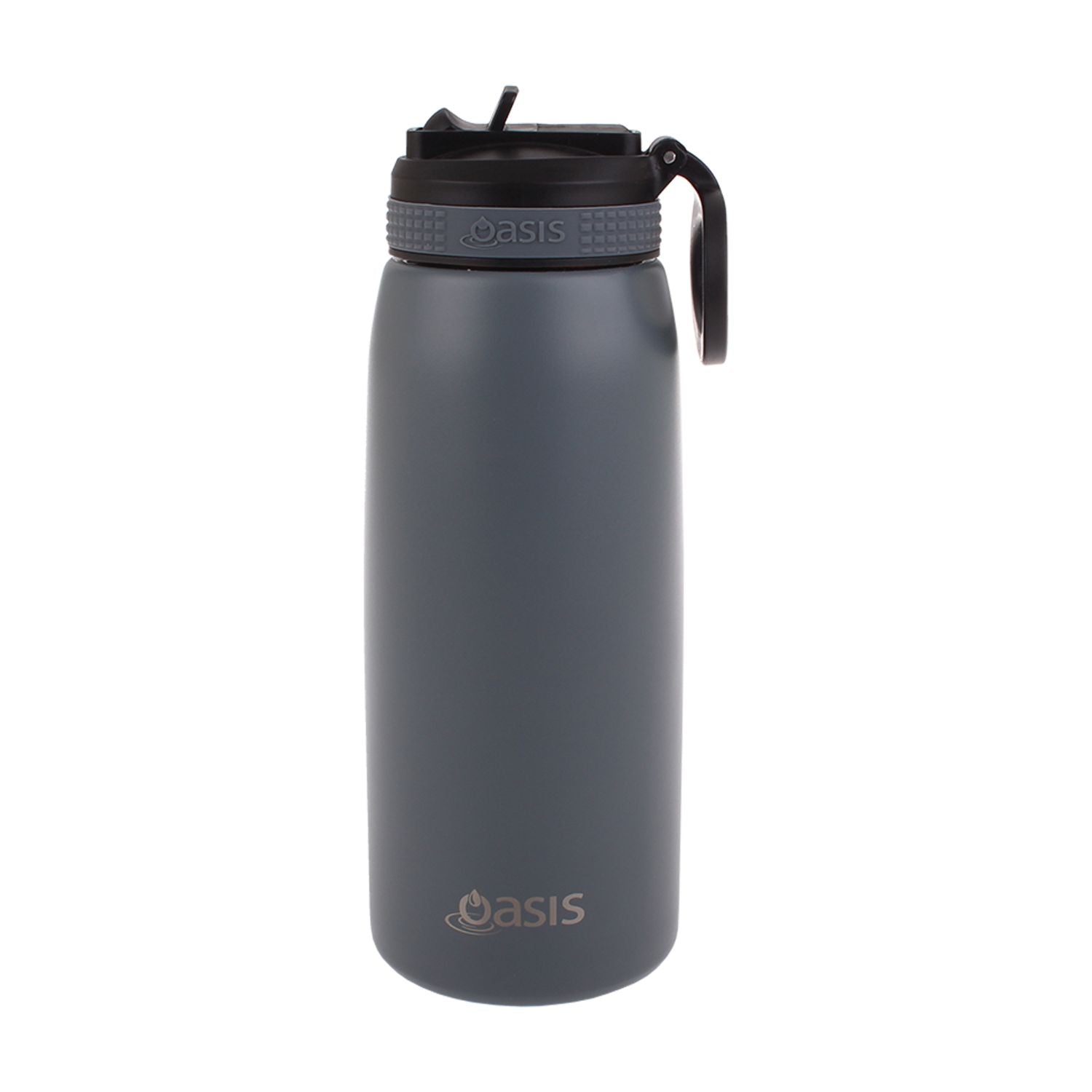 Oasis Stainless Steel Insulated Sports Water Bottle with Straw 780ML - Steel