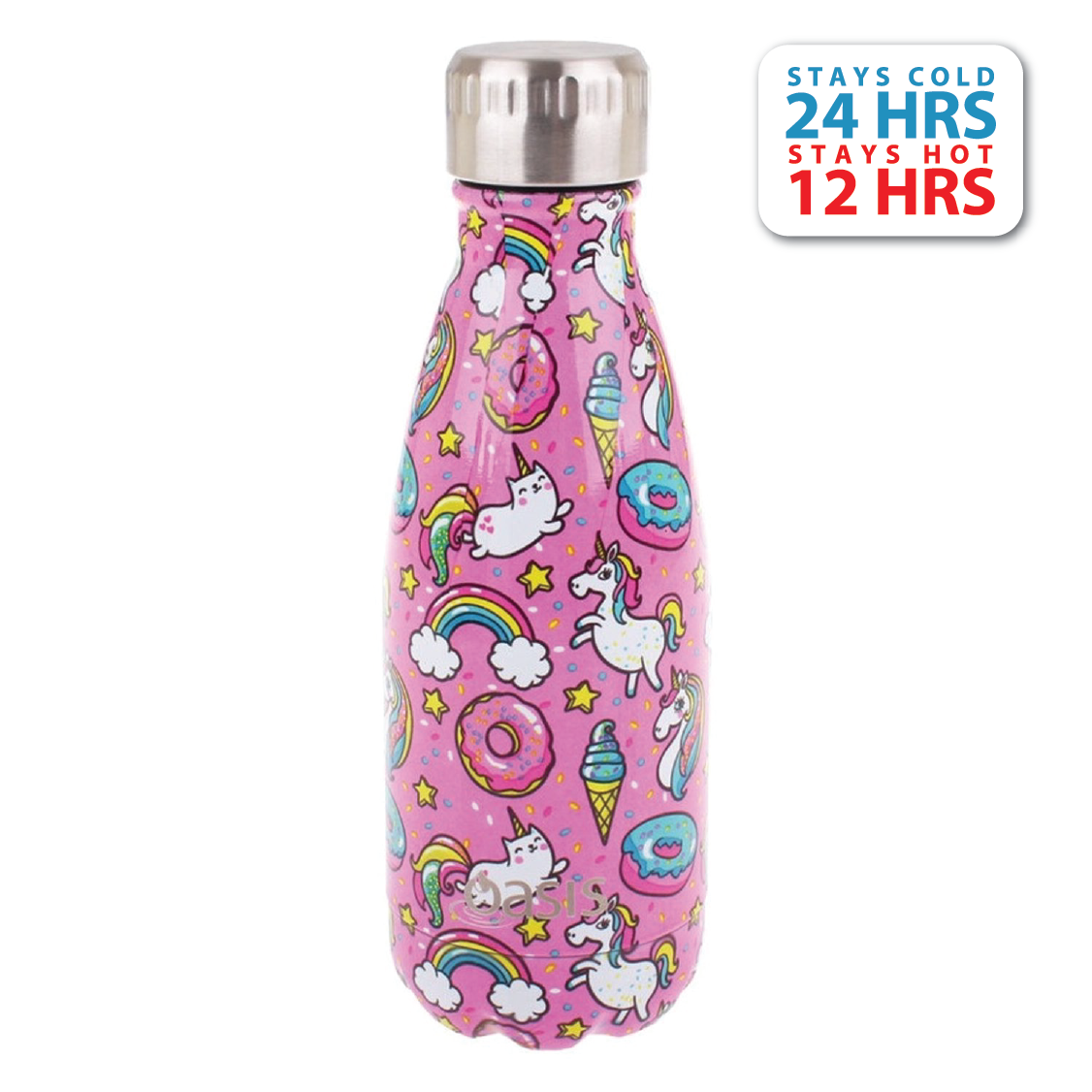 Oasis Stainless Steel Insulated Water Bottle 350ML - Unicorn