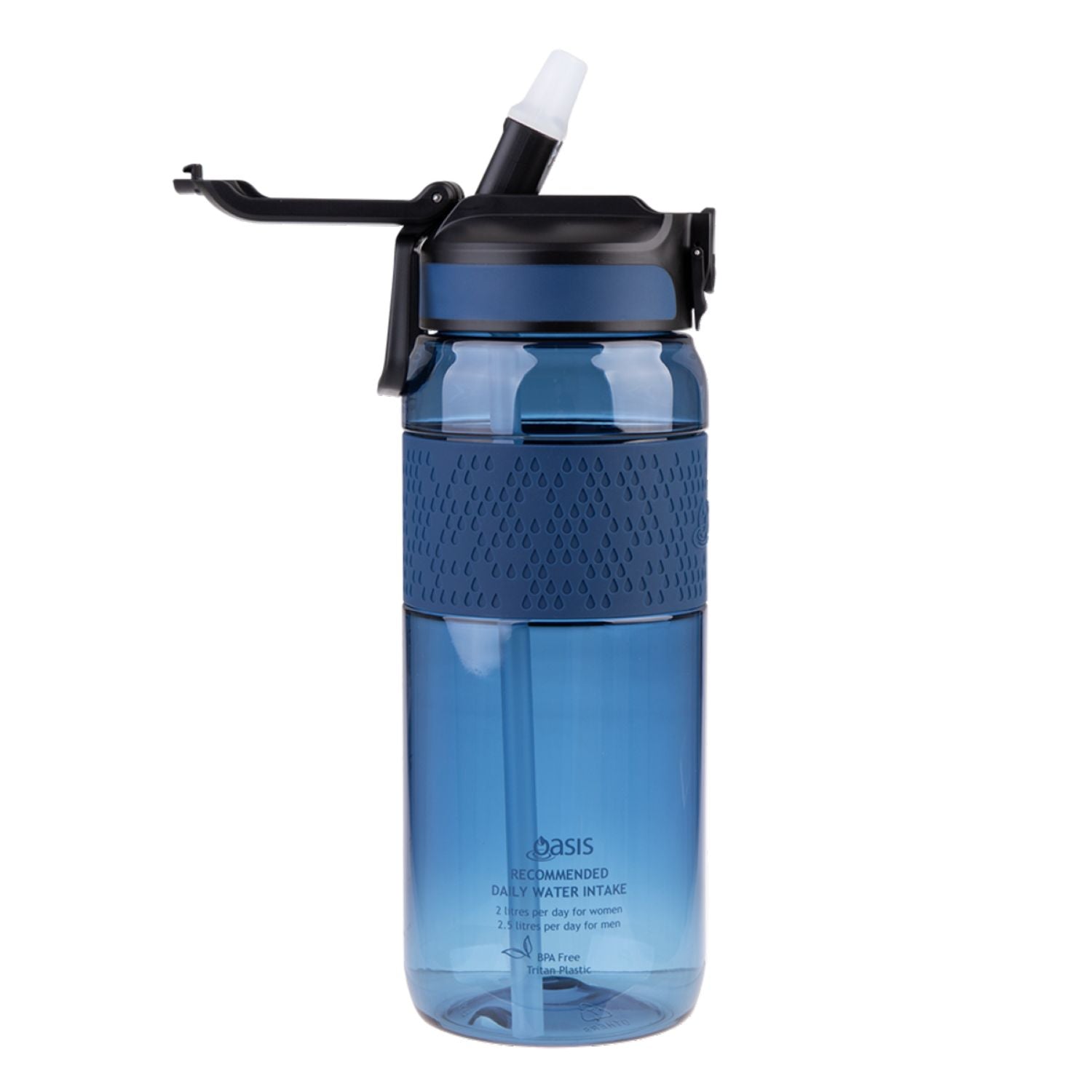 Oasis Tritan Sports Bottle With Sipper Straw 800ML - Blue Ocean