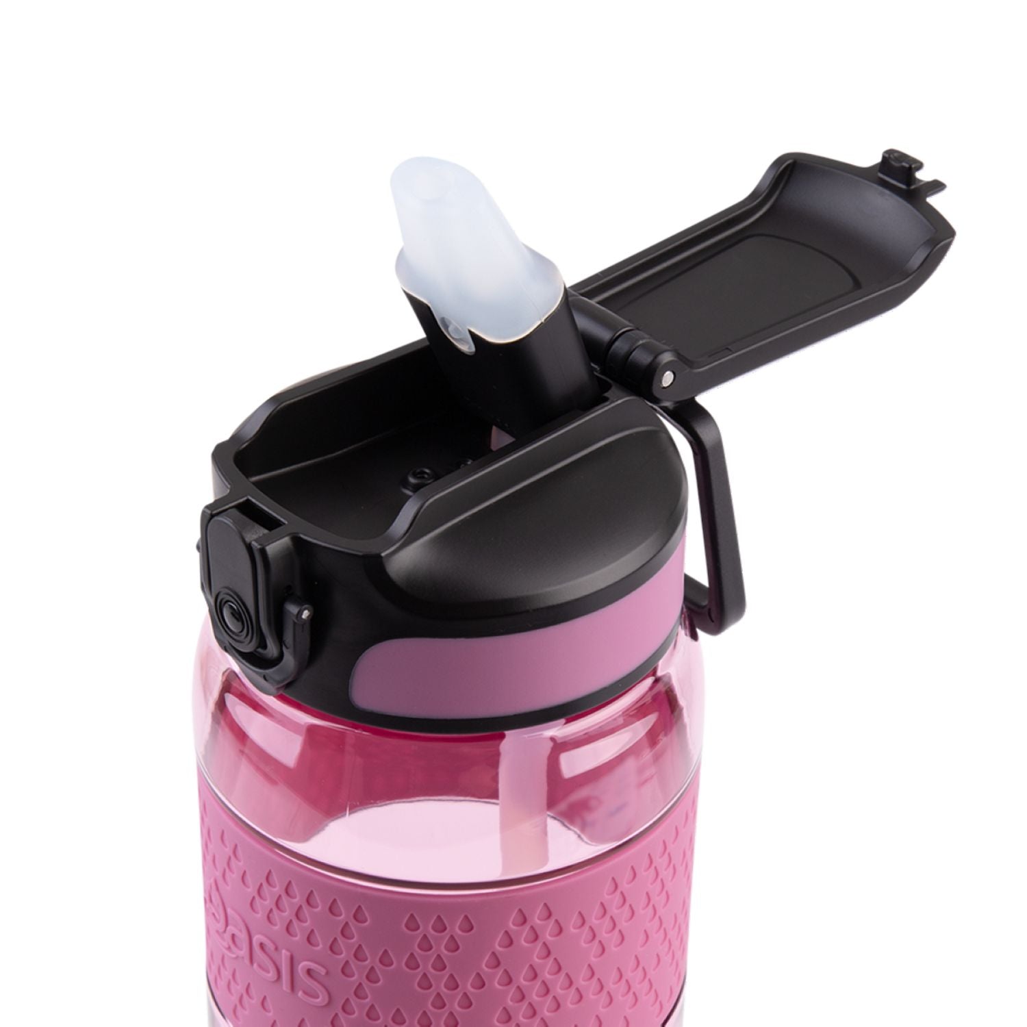 Oasis Tritan Sports Bottle With Sipper Straw 800ML - Pink Berry
