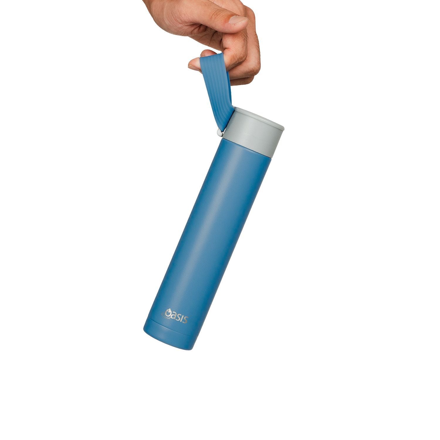 Oasis Skinny Mini Insulated Water Bottle 250ML Matte - Peri Blue (Mid Blue)