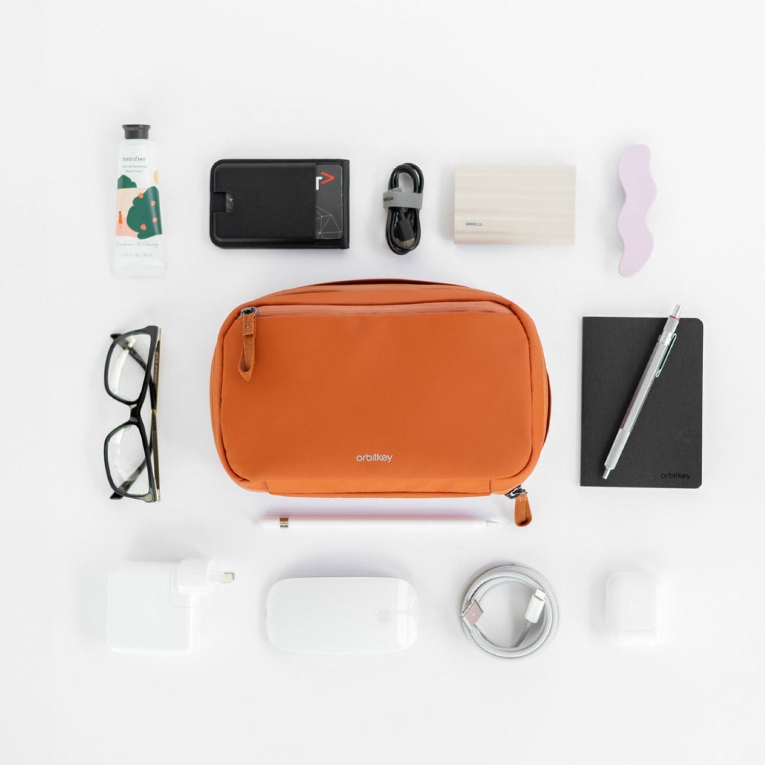 Orbitkey 2-In-1 Tech Pouch (Terracotta)