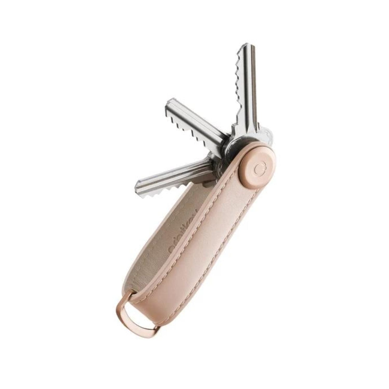 Orbitkey Leather Key Organiser 2.0 (Blush/Rosegold)