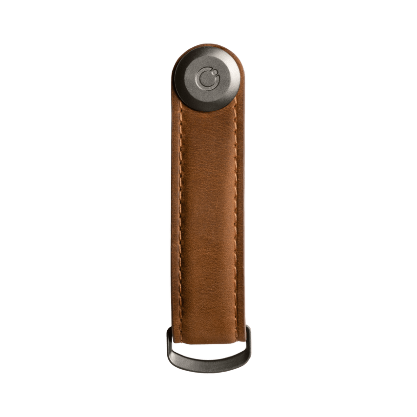 Orbitkey Crazy Horse Leather Key Organiser (Chestnut Brown/Brown)