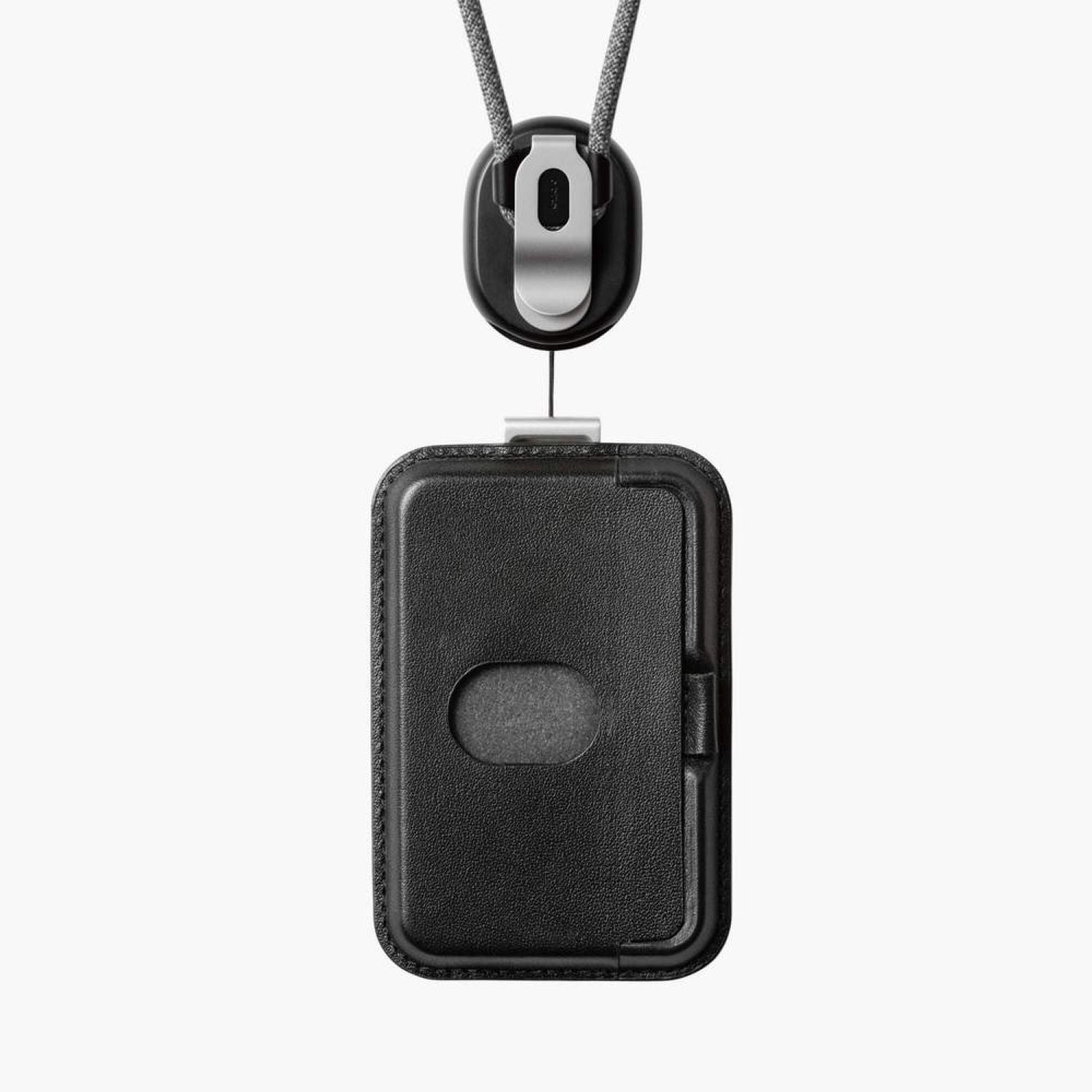 Orbitkey Leather ID Card Holder Pro With Lanyard (Black)